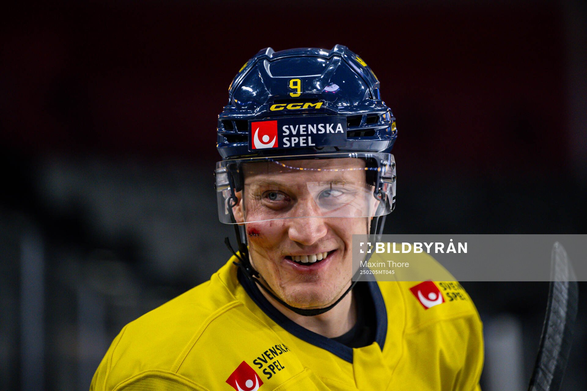 Gabriel Carlsson of the Swedish national ice hockey team at