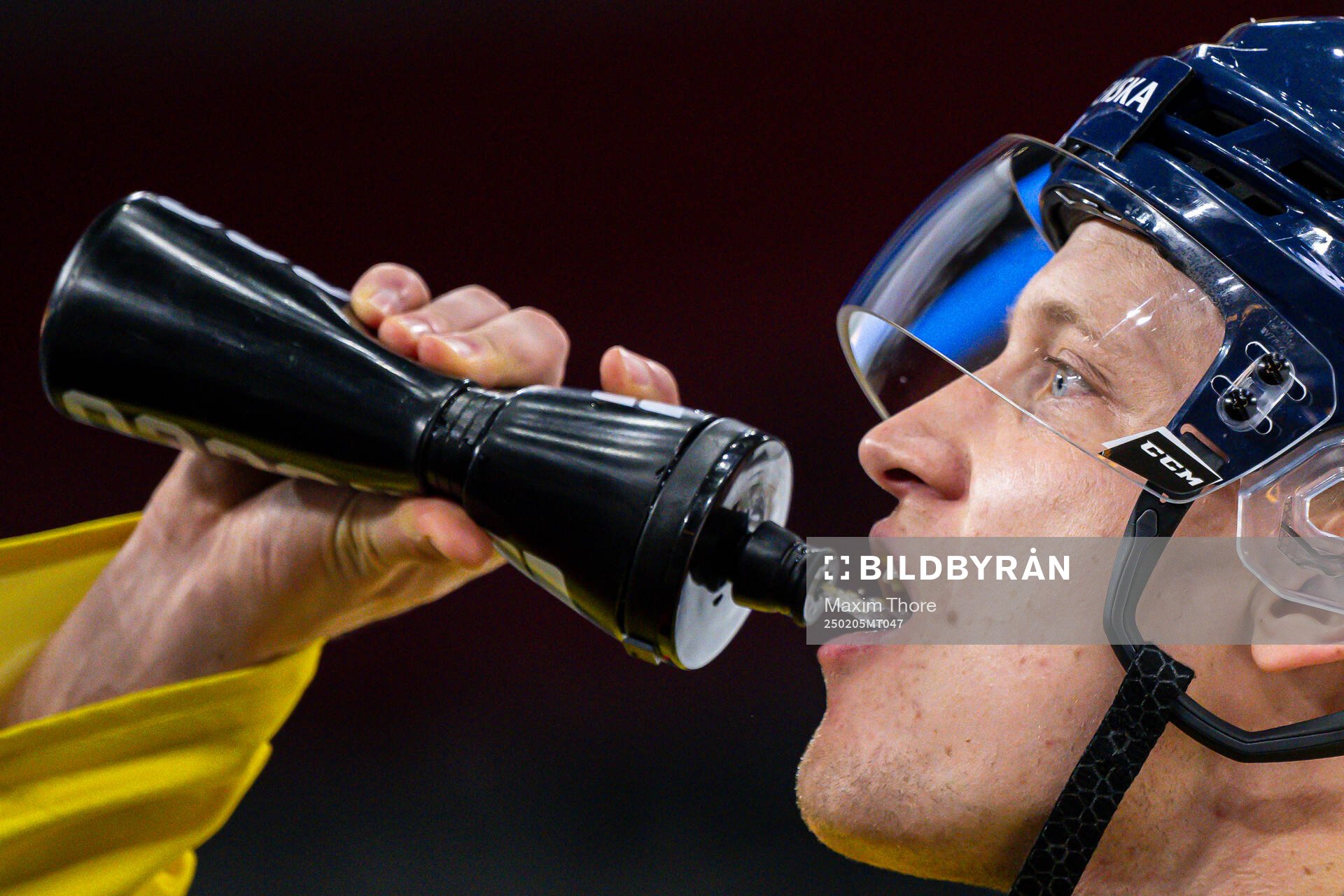 Gabriel Carlsson of the Swedish national ice hockey team at