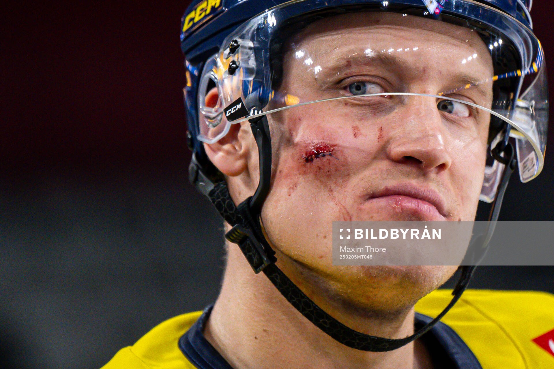 Gabriel Carlsson of the Swedish national ice hockey team at