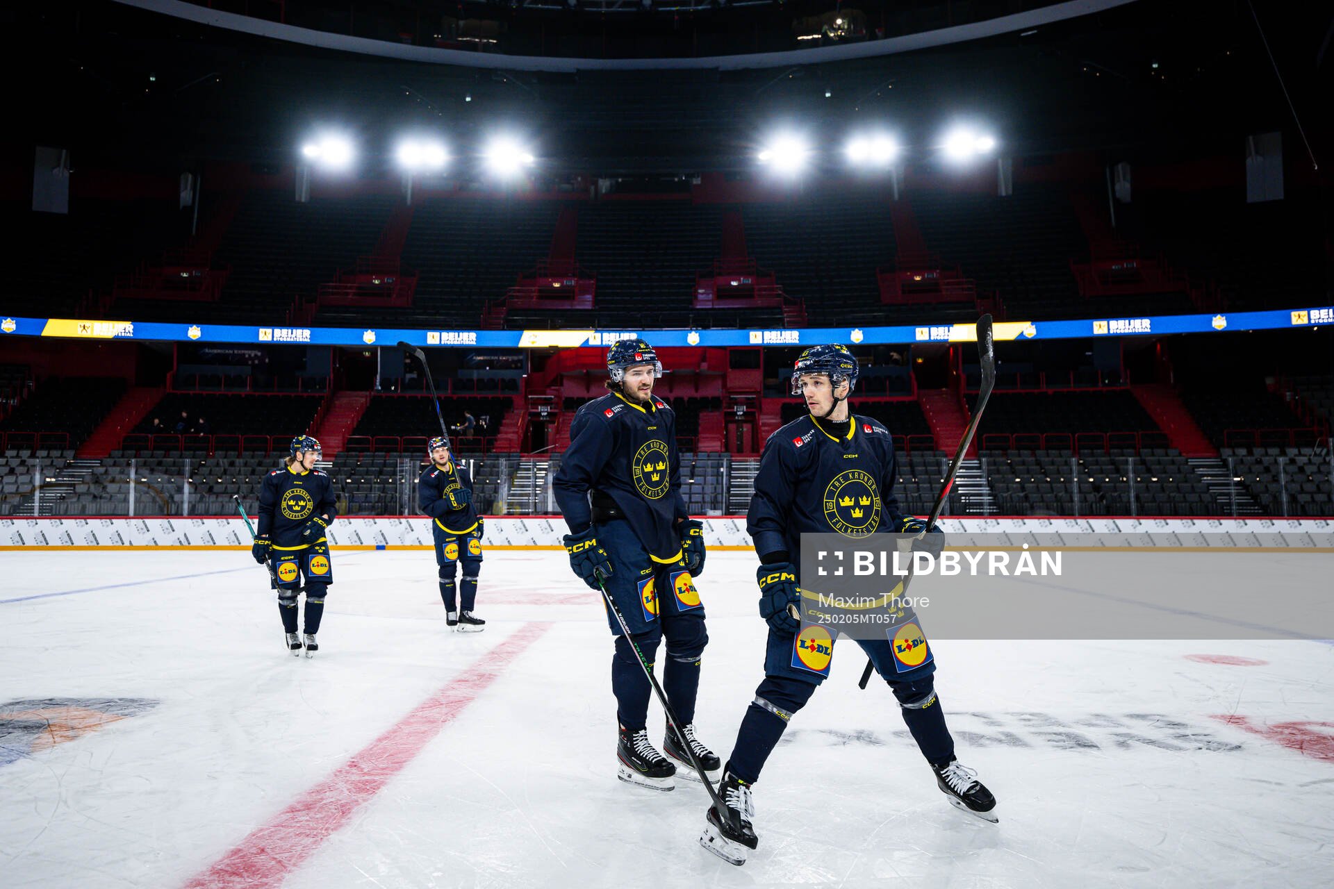 Dennis Everberg and Filip Berglund of the Swedish national