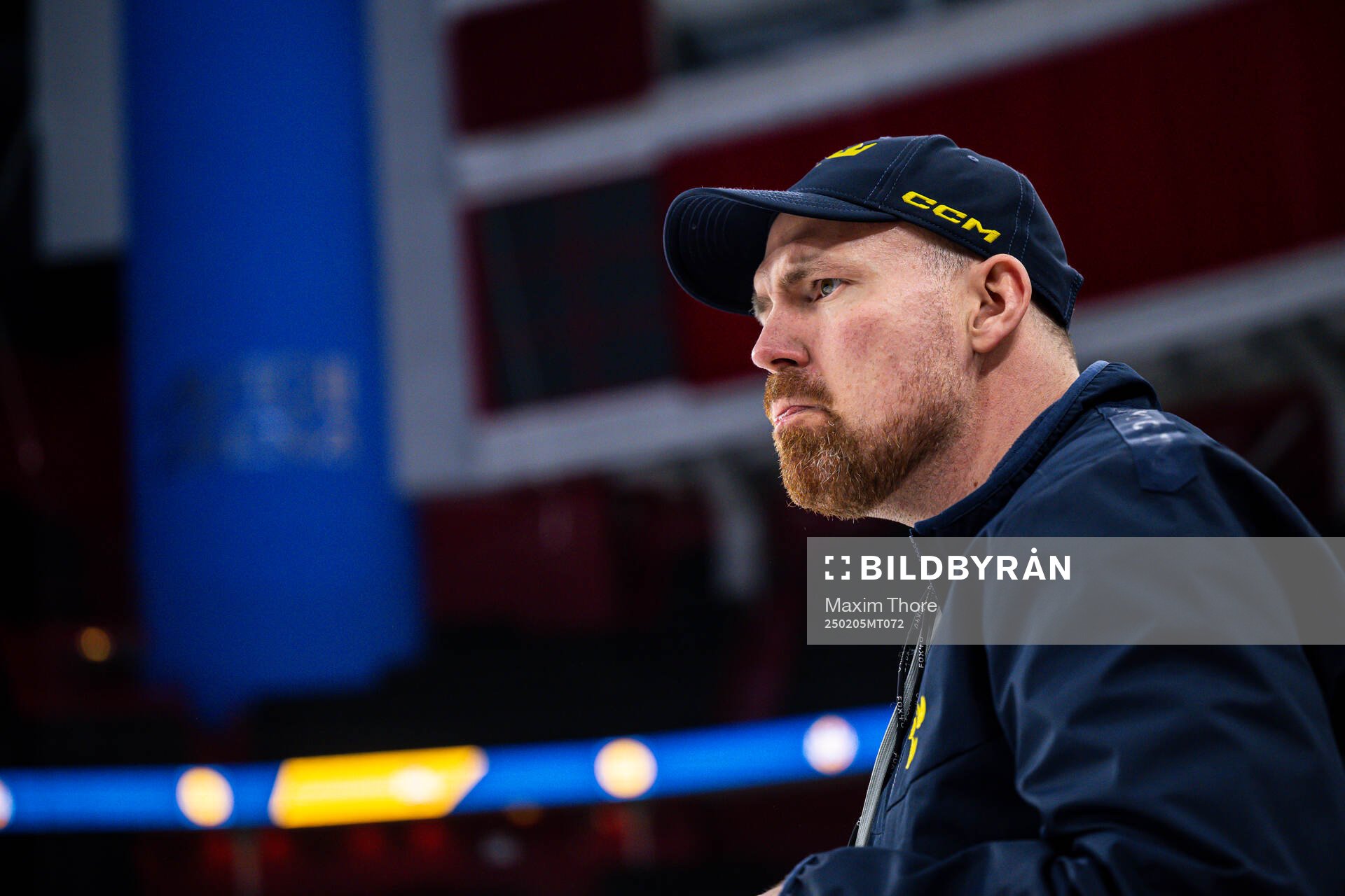 Assistant coach Gereon Dahlgren of the Swedish national ice
