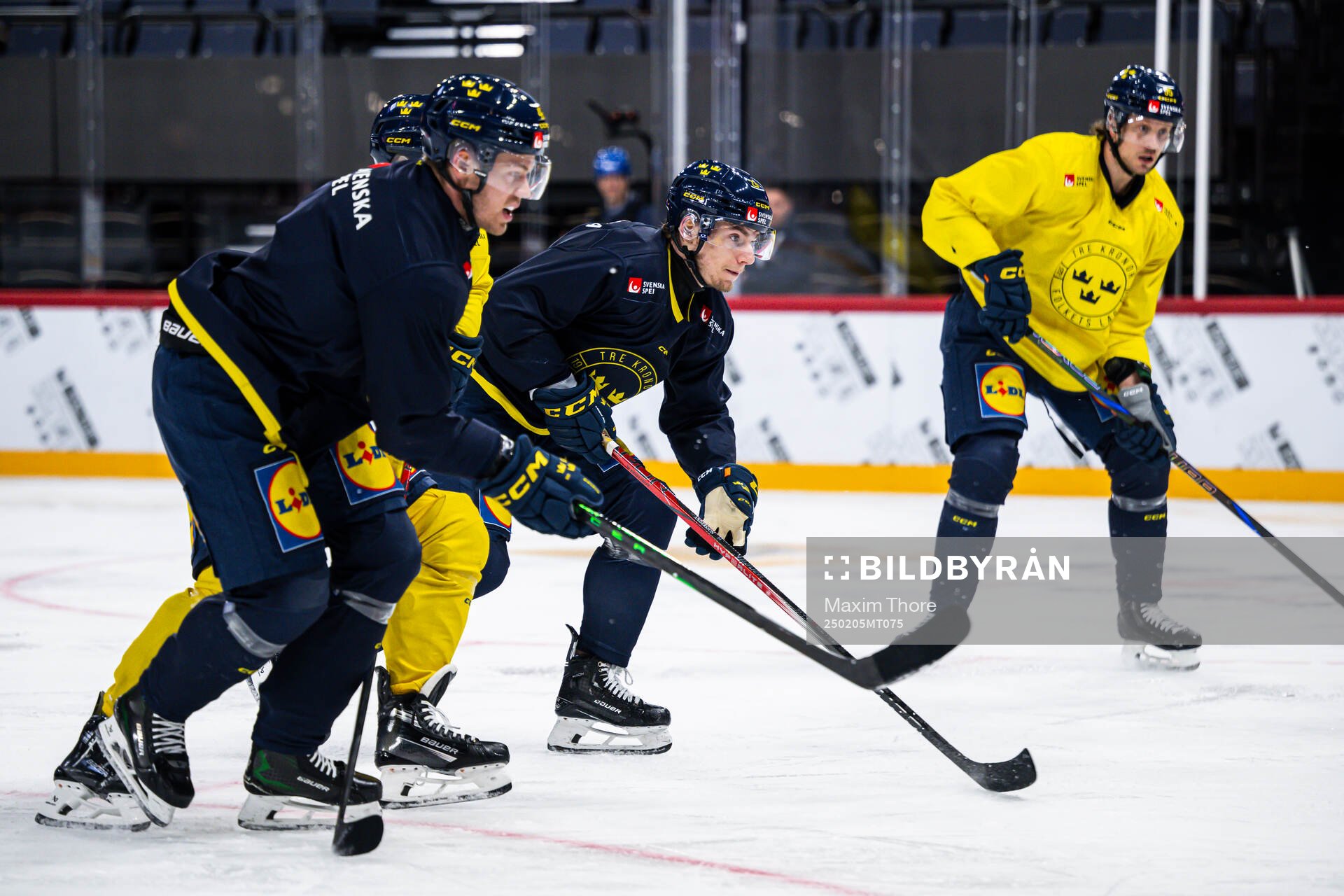 Lias Andersson of the Swedish national ice hockey team at a