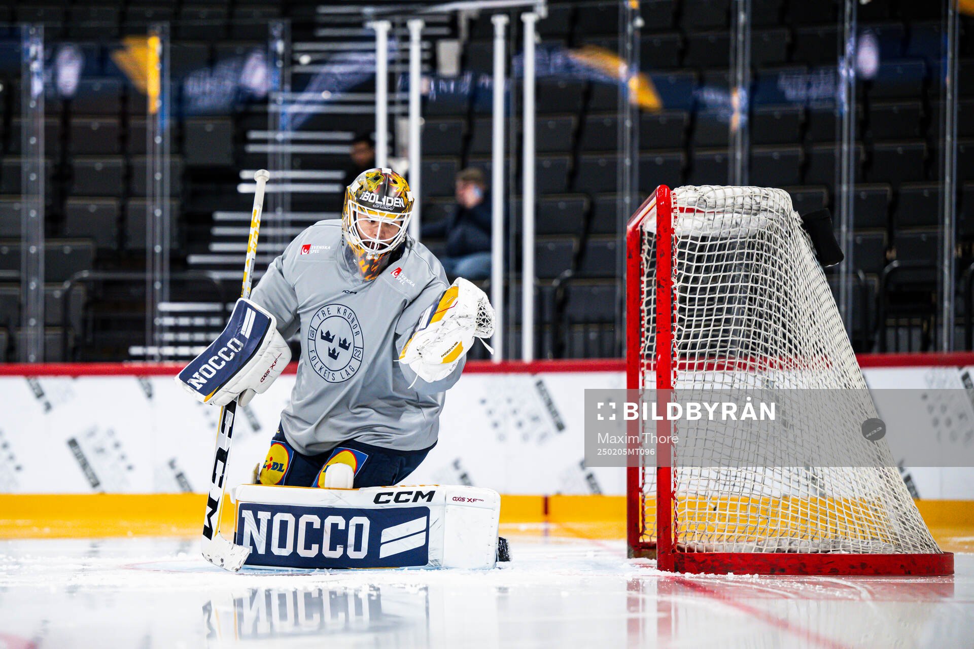 Goaltender Linus Söderström the Swedish national ice