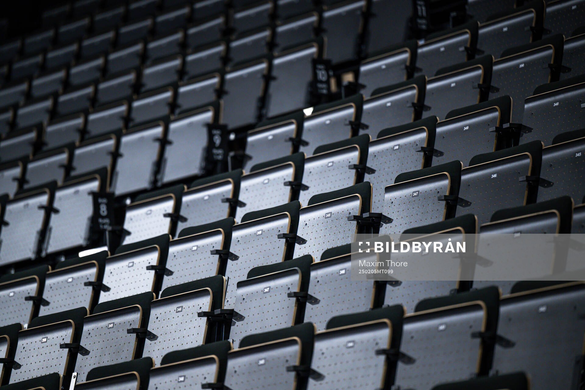 Seat rows at Avicii Arena