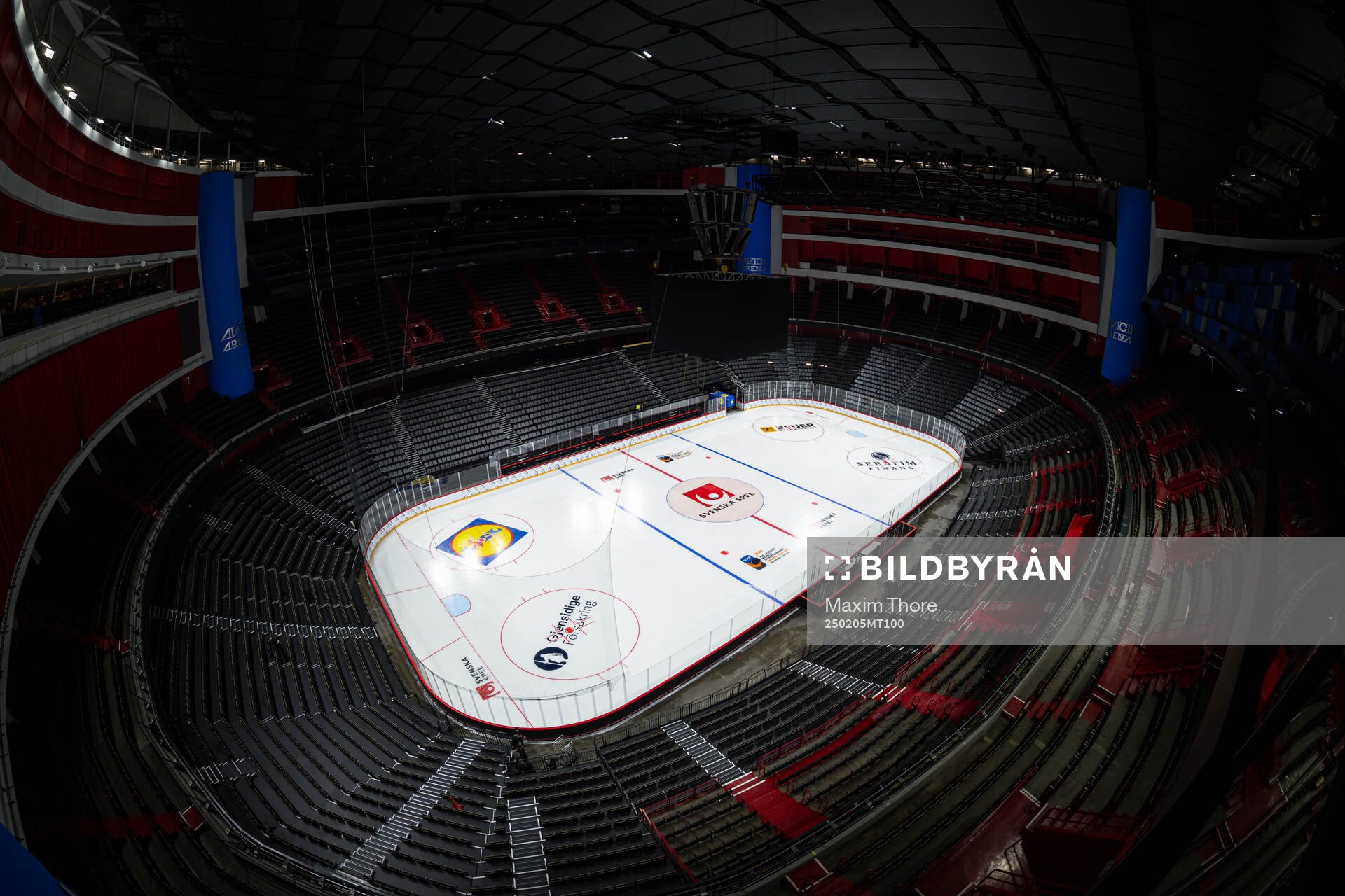 General interior view of Avicii Arena
