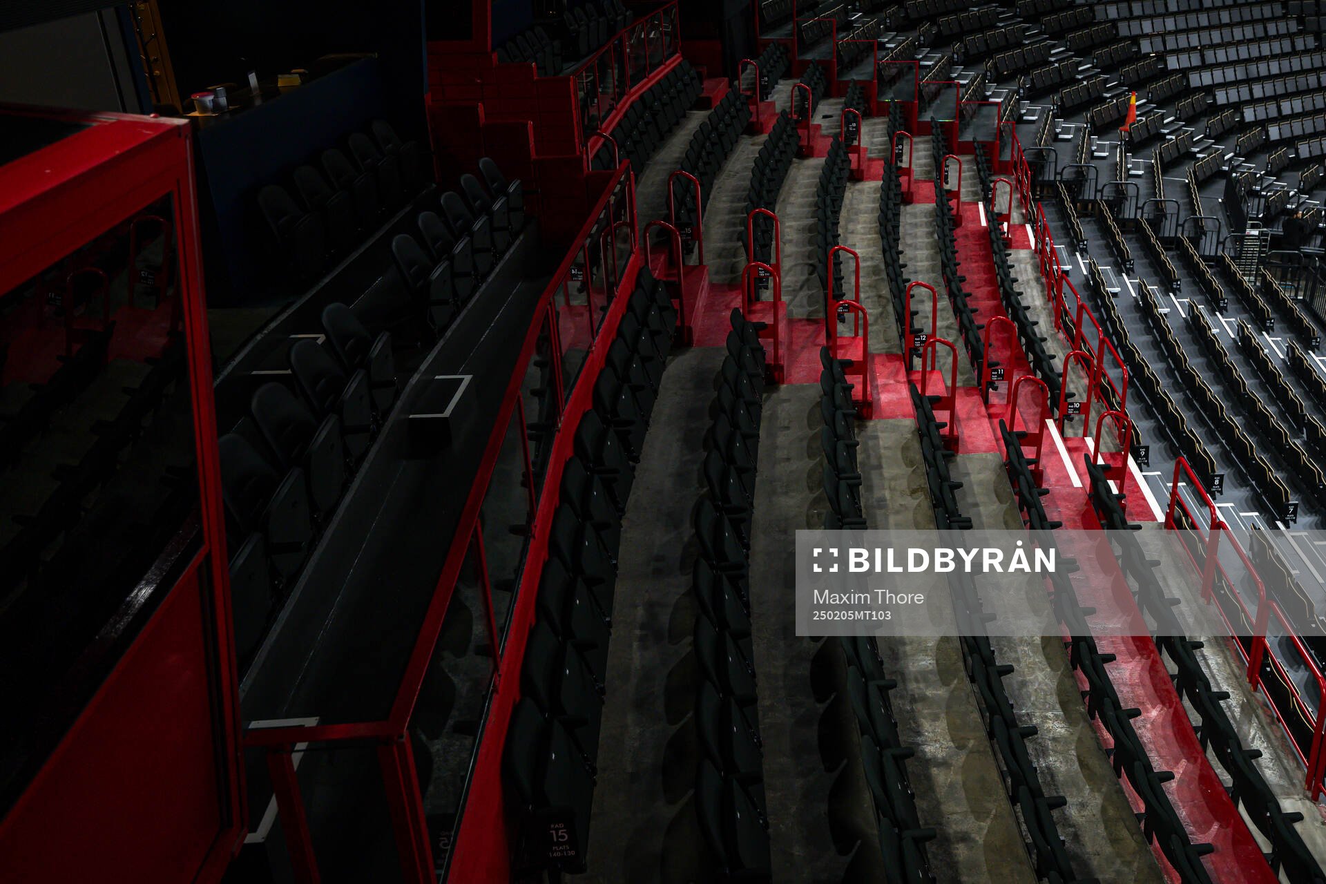 Seat rows at Avicii Arena
