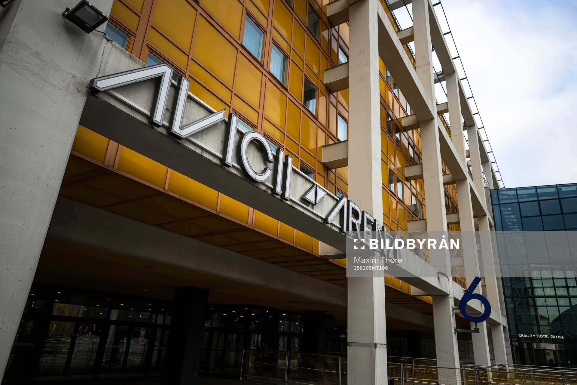 Exterior view of Avicii Arena