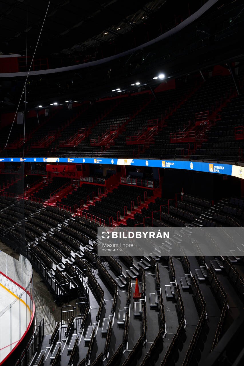 Seat rows at Avicii Arena