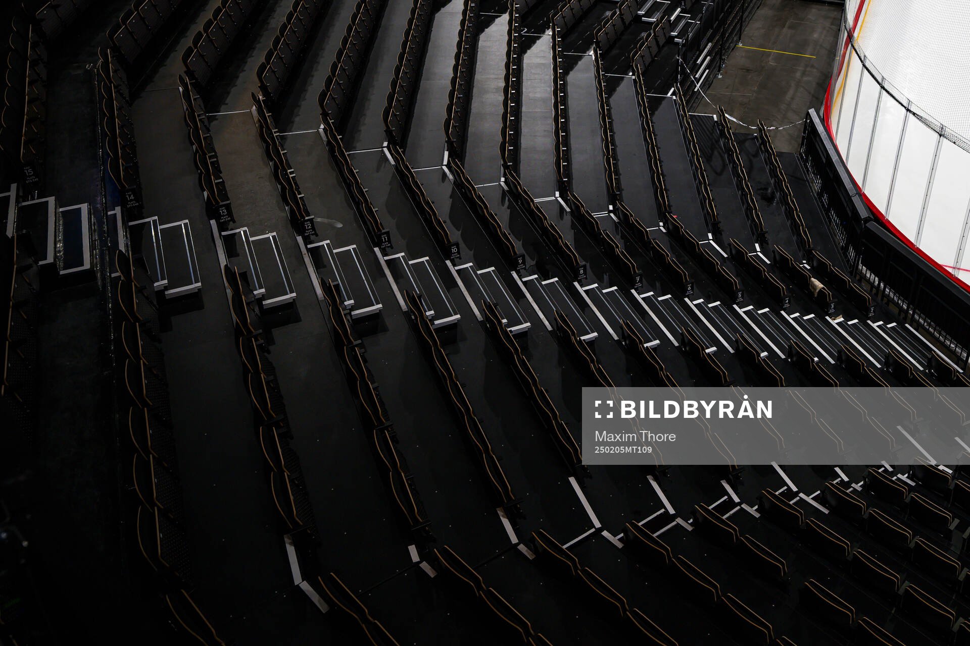 Seat rows at Avicii Arena