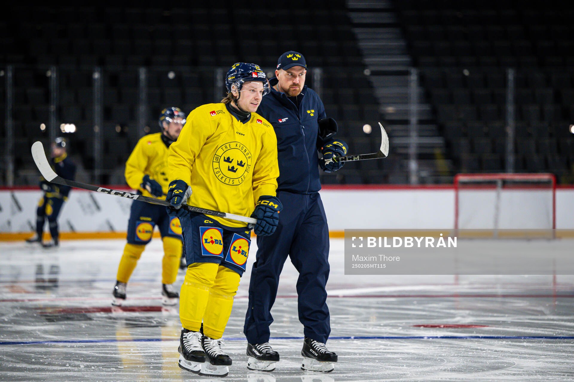 Oskar Steen and assistant coach Gereon Dahlgren of the