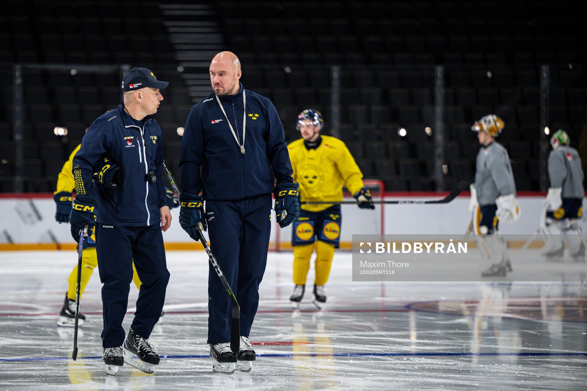 Head coach Magnus Hävelid and assistant coach Nicklas