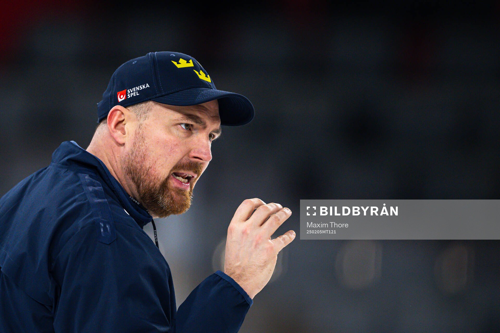 Assistant coach Gereon Dahlgren of the Swedish national ice
