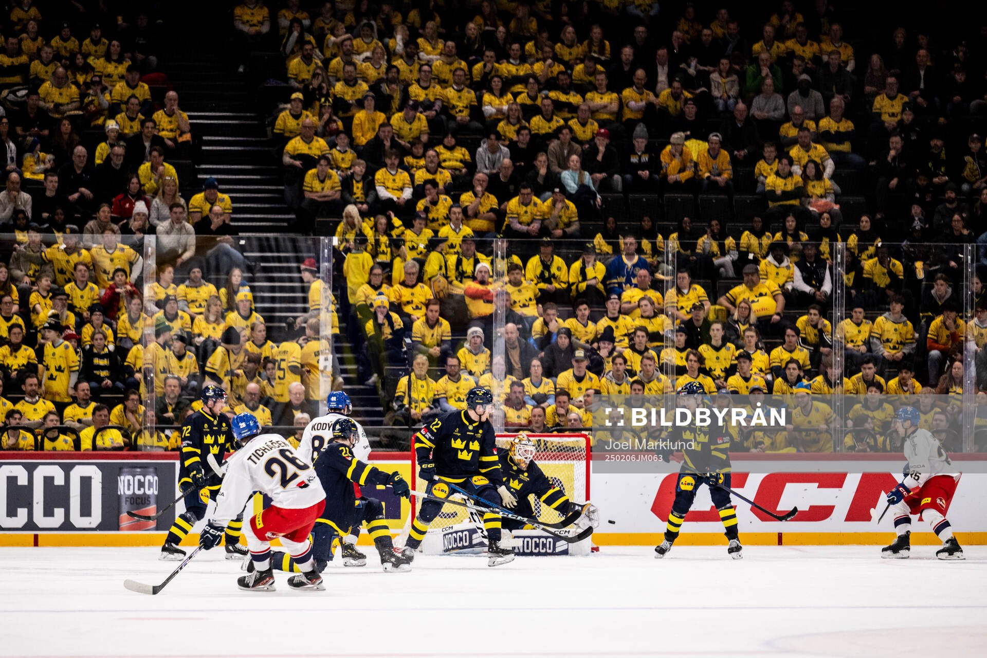 Goaltender Linus Söderström of Sweden
