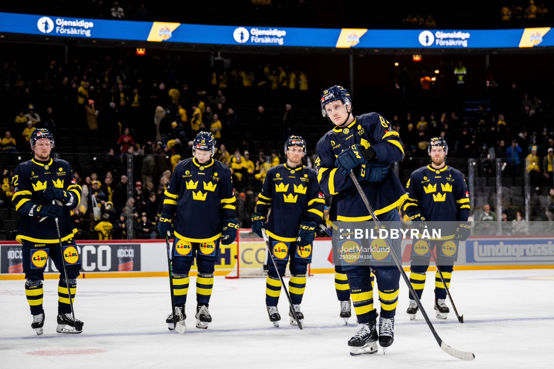 Sebastian Hartmann of Sweden is awarded player of the match
