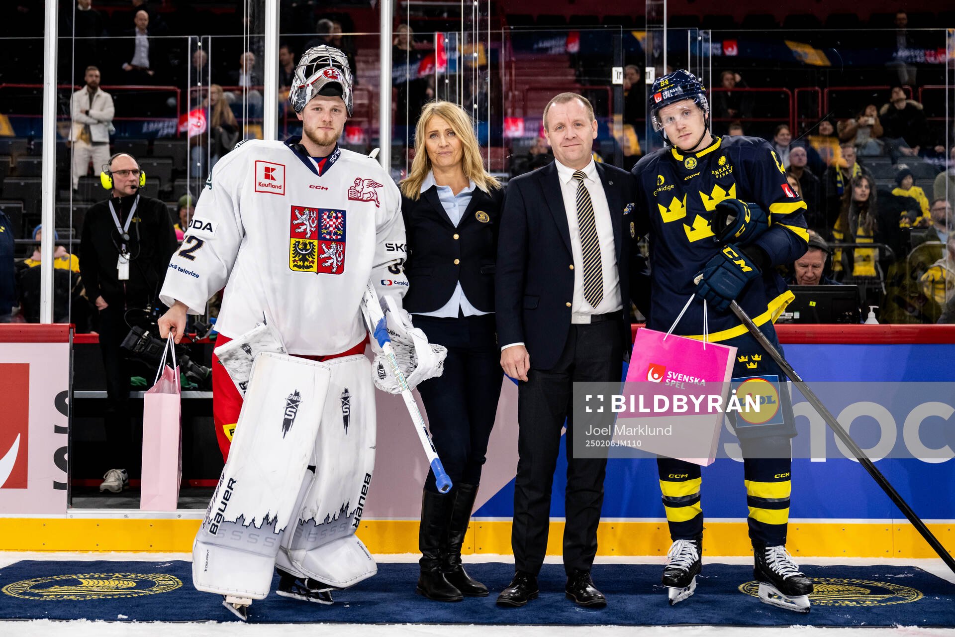 Goaltender Josef Korenar of Czech Republic and Sebastian