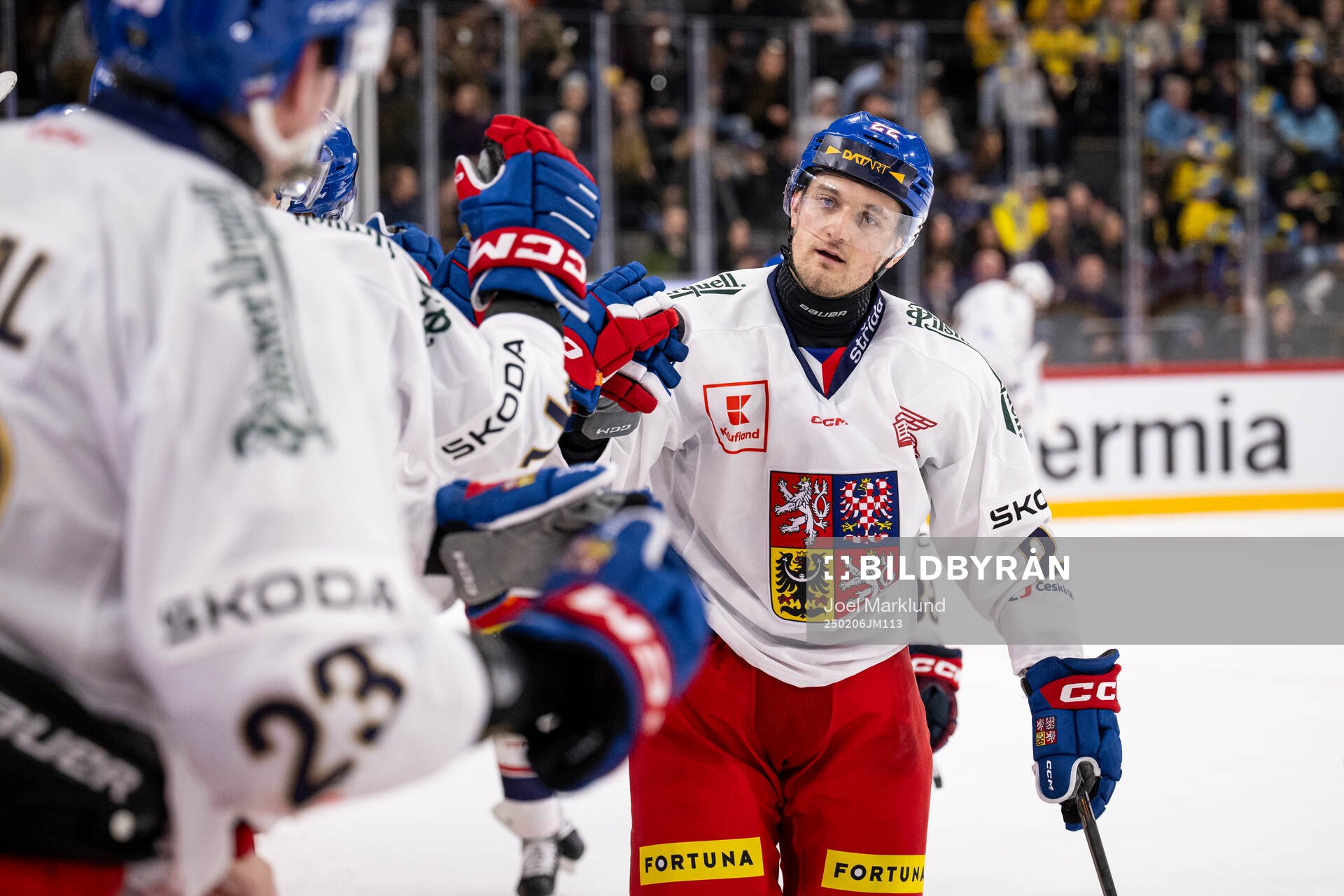 Kristian Reichel of Czech Republic celebrates