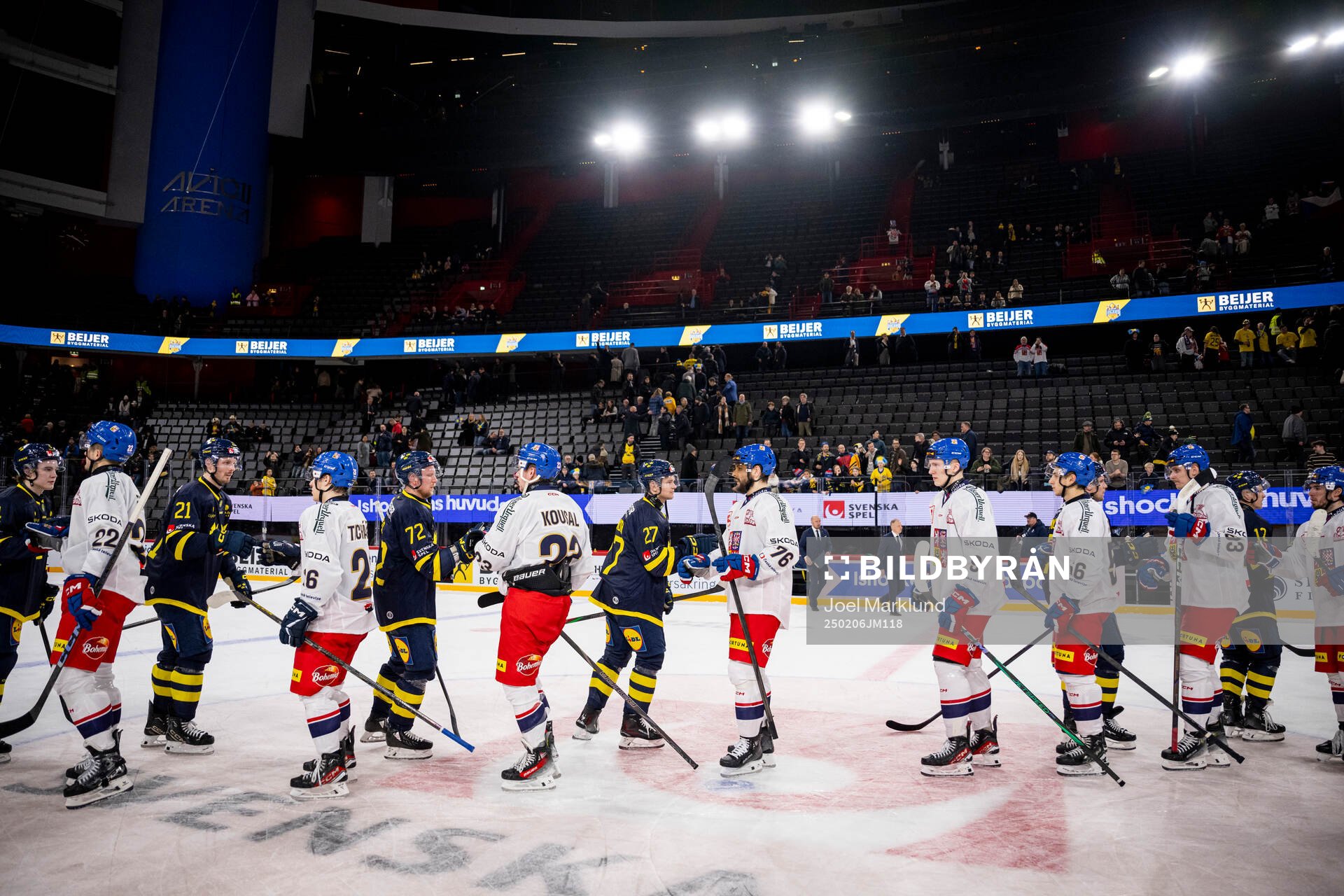 Christoffer Ehn, Tim Heed and Mattias Norlinder of Sweden