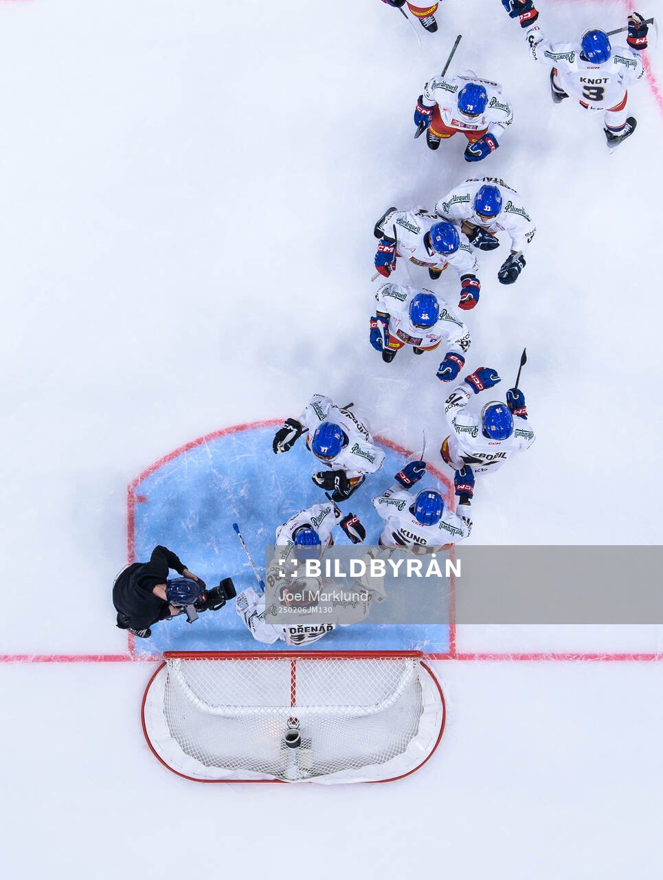 Goaltender Josef Korenar of Czech Republic celebrates with