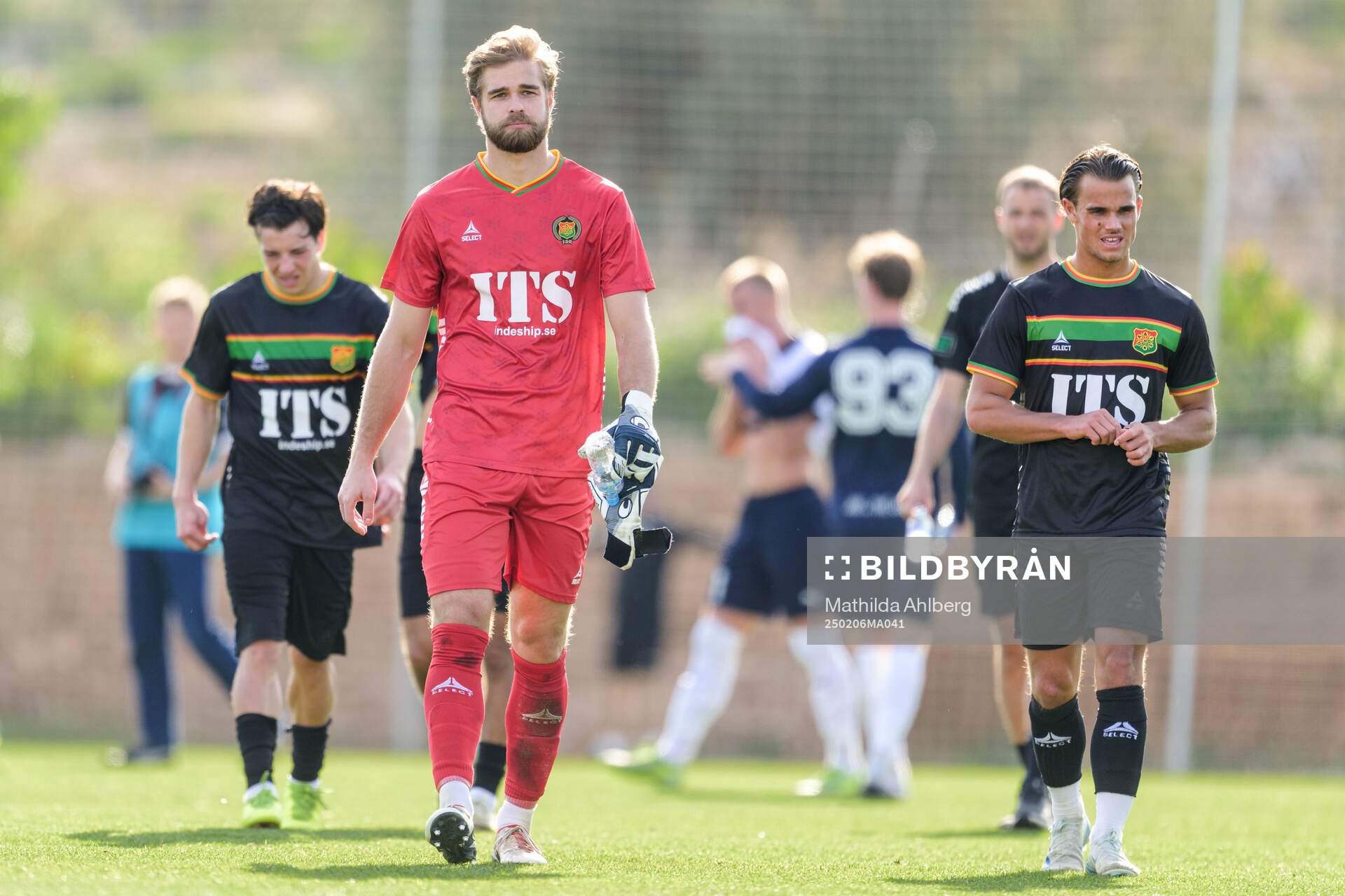 Goalkeeper Victor Astor of GAIS looks dejected arter the