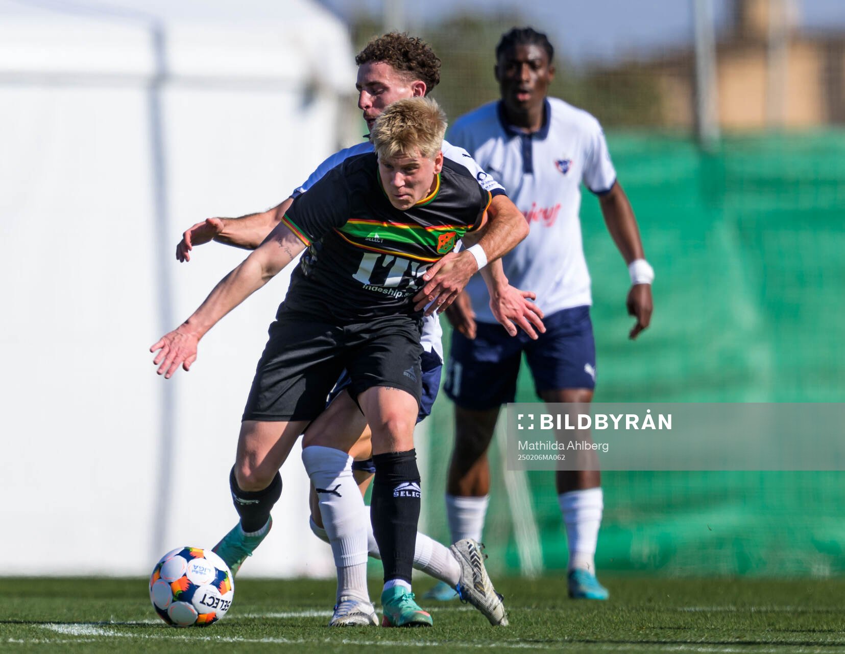 Frosti Thorkelsson of GAIS during the friendly football match between GAIS and B.93 on February 6, 2025 in Albir. 