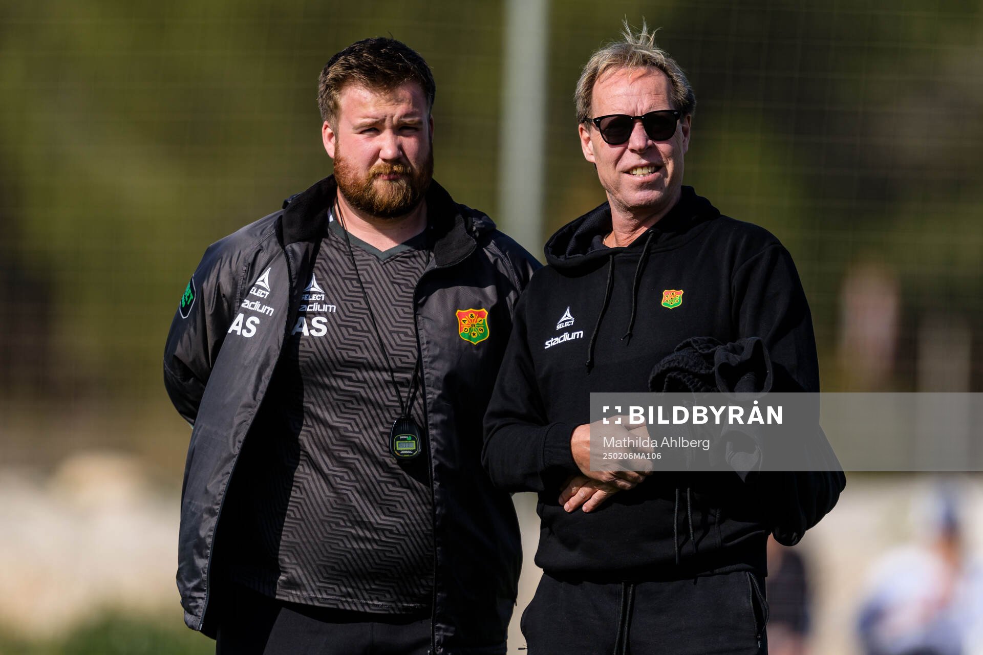 Assistant coach Alexander Severin and Sports director