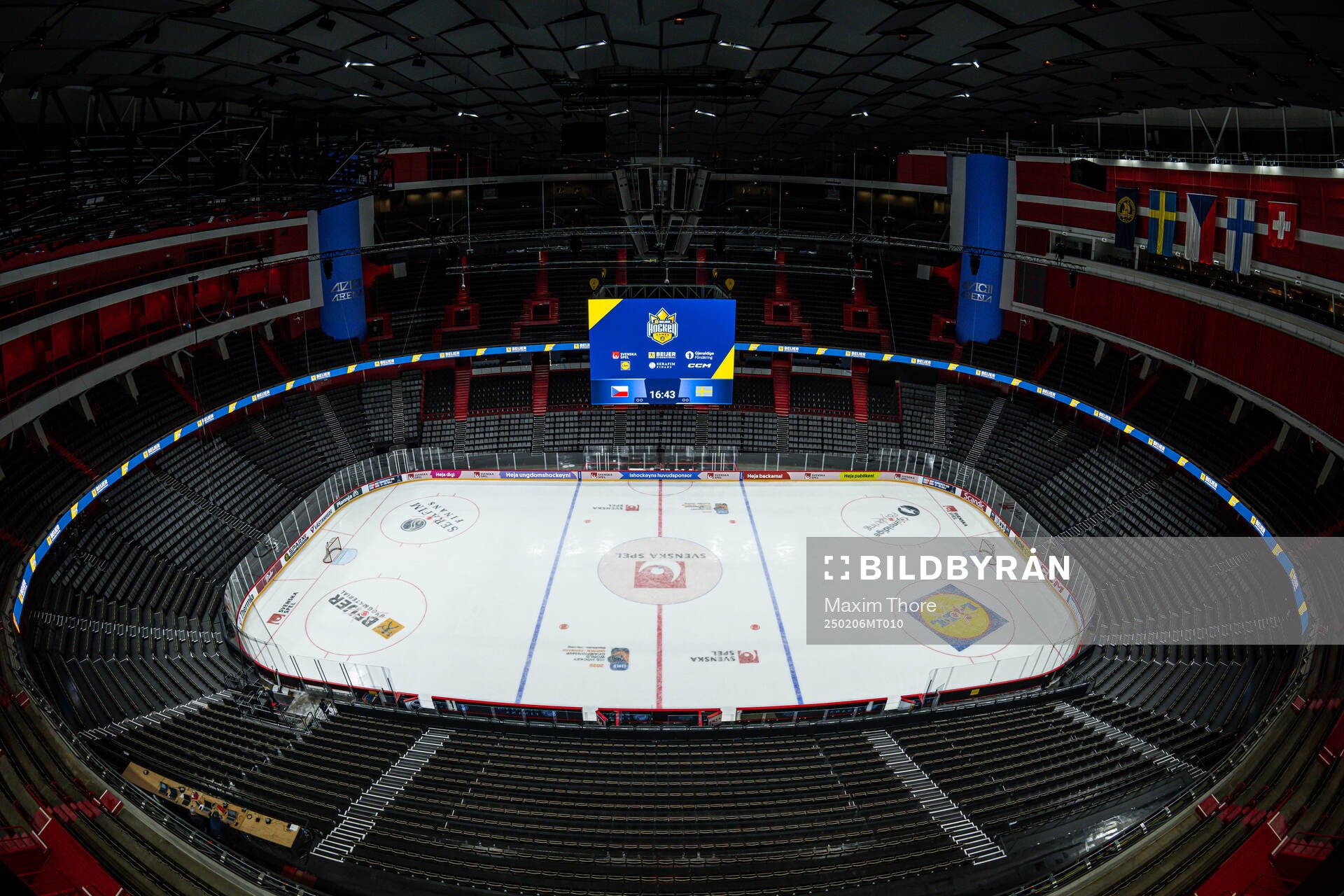 General interior view of Avicii Arena