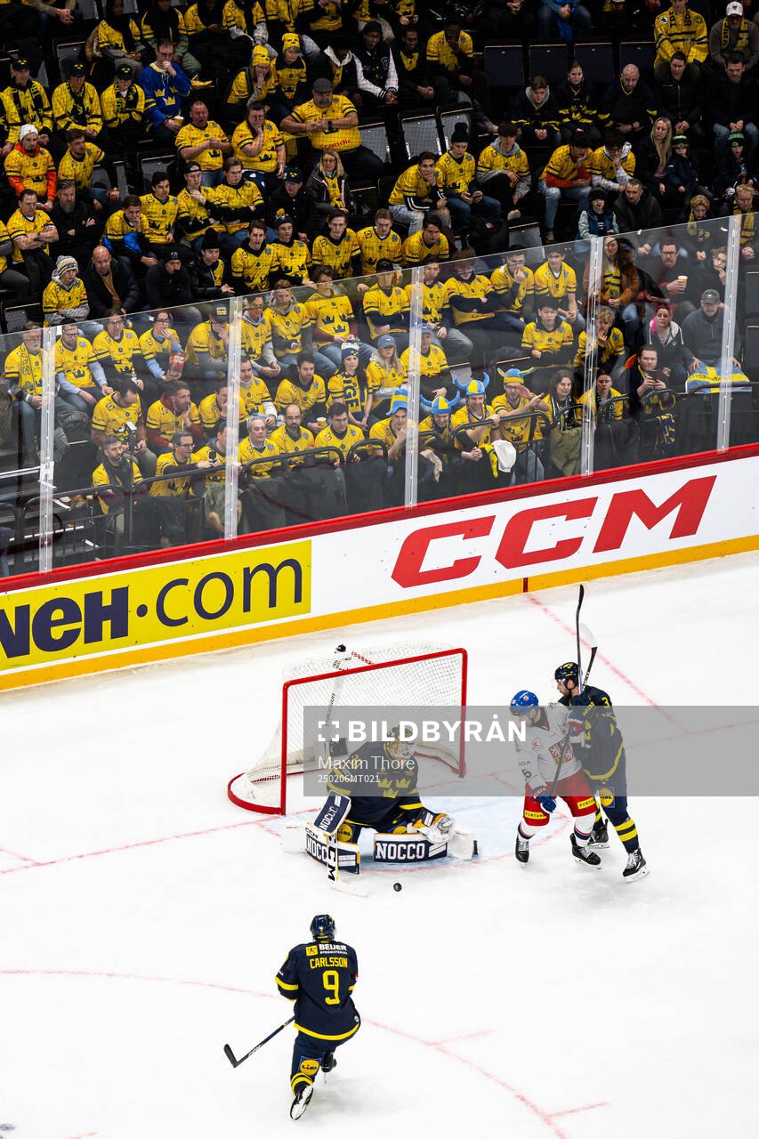 Goaltender Linus Söderström of Sweden