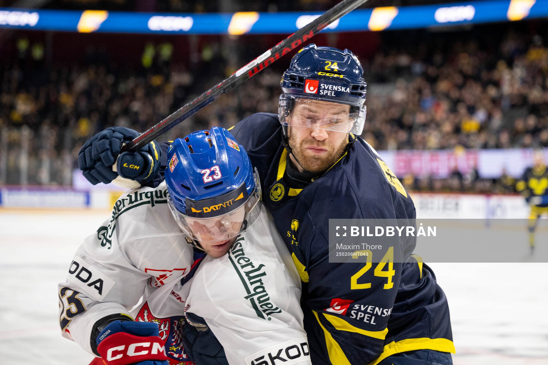 Pavel Kousal of Czech Republic and Oscar Lindberg of Sweden