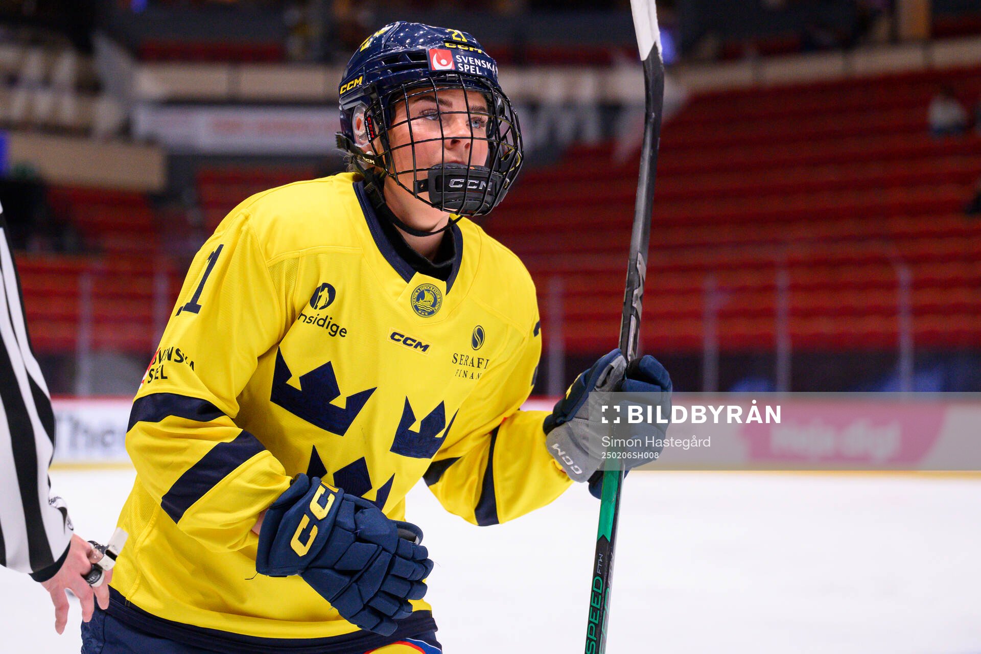 Lova Blom of Sweden celebrates