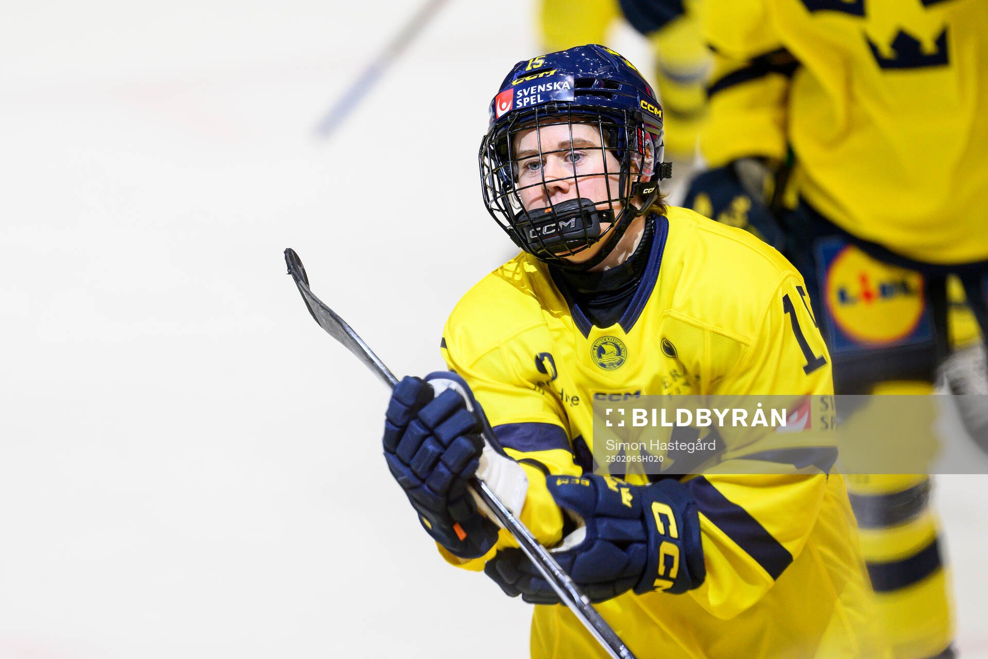 Lisa Johansson of Sweden celebrates