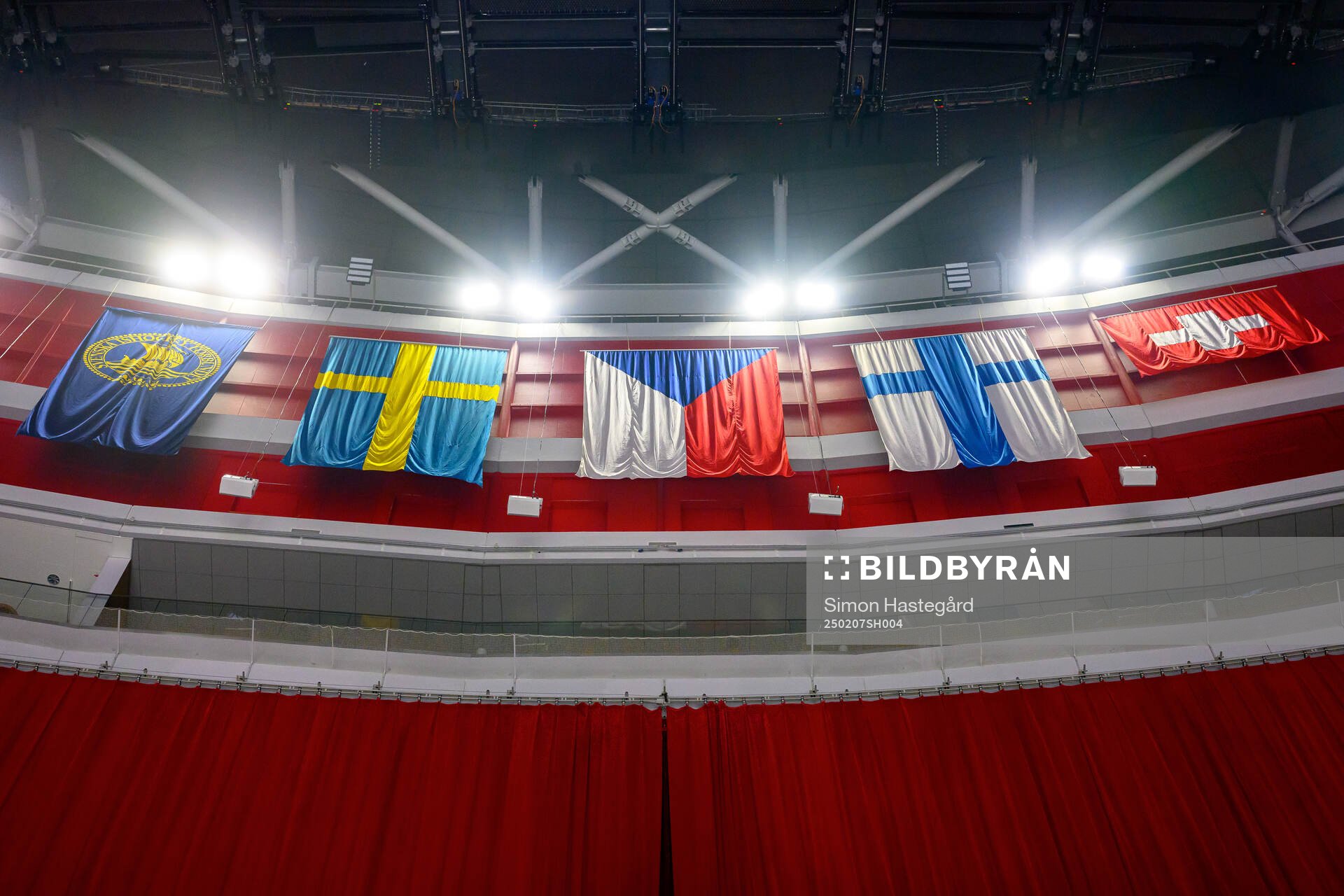 Flags of Sweden, Czech Republic, Finland and Switzerland