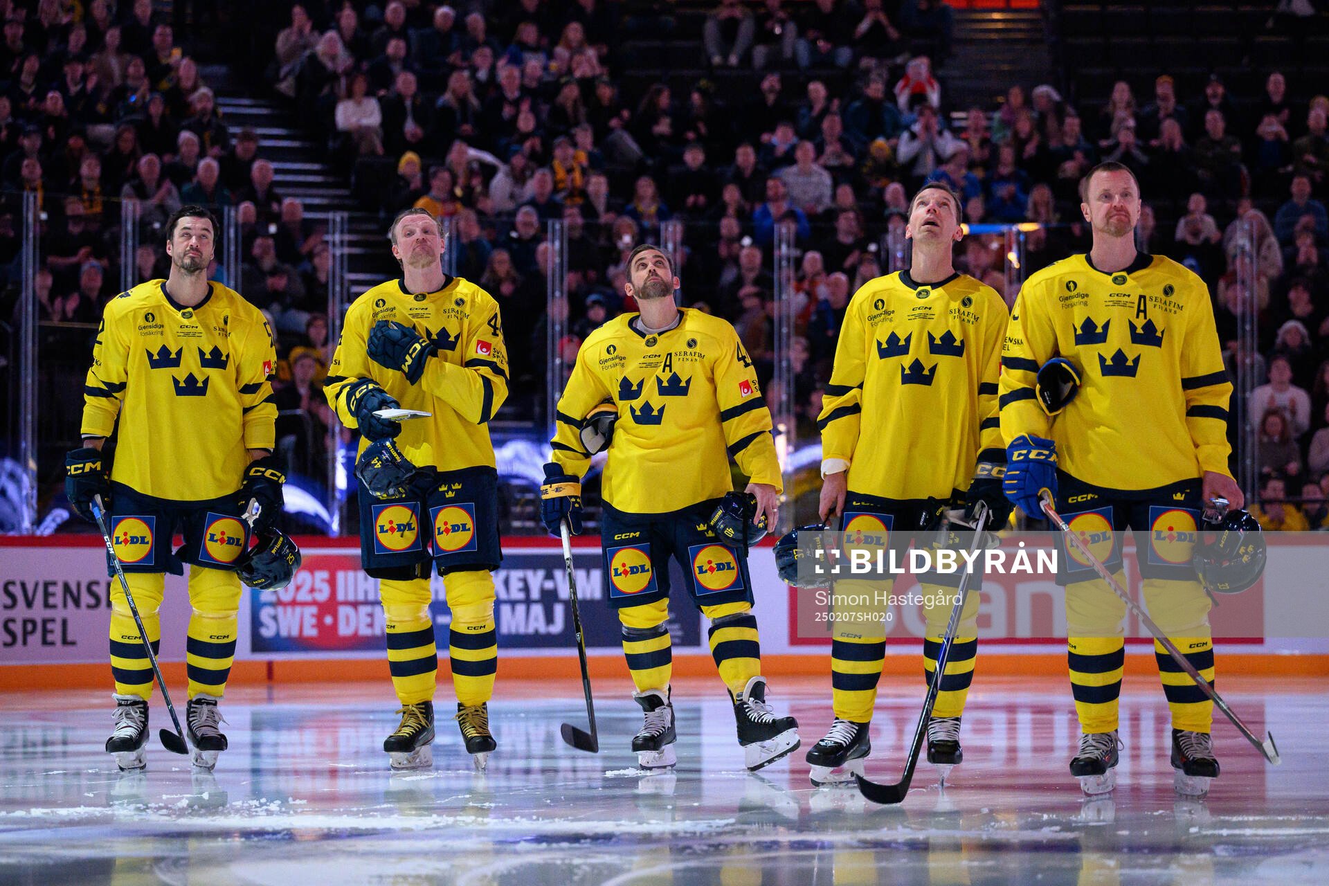 Staffan Kronwall, Henrik Zetterberg, Mikael Samuelsson and