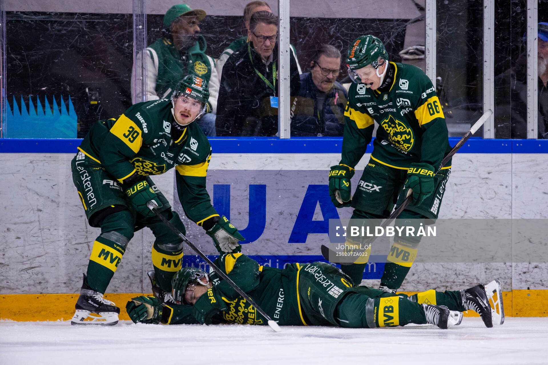 Björklövens Gustav Possler har ont