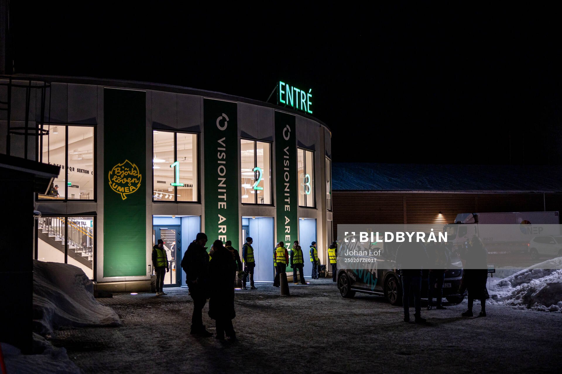 Exteriör av Visionite arena