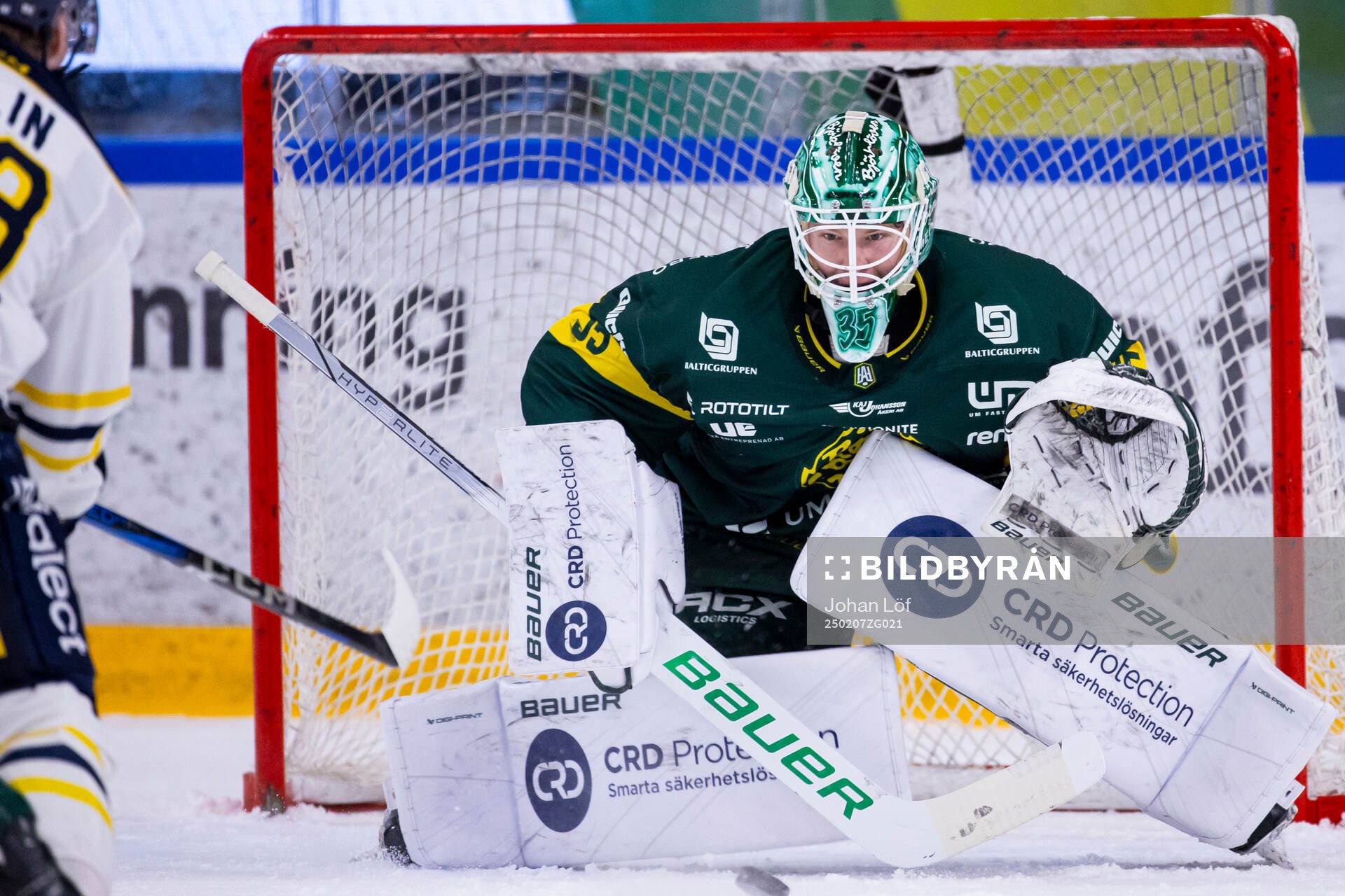 Björklövens målvakt Melker Thelin