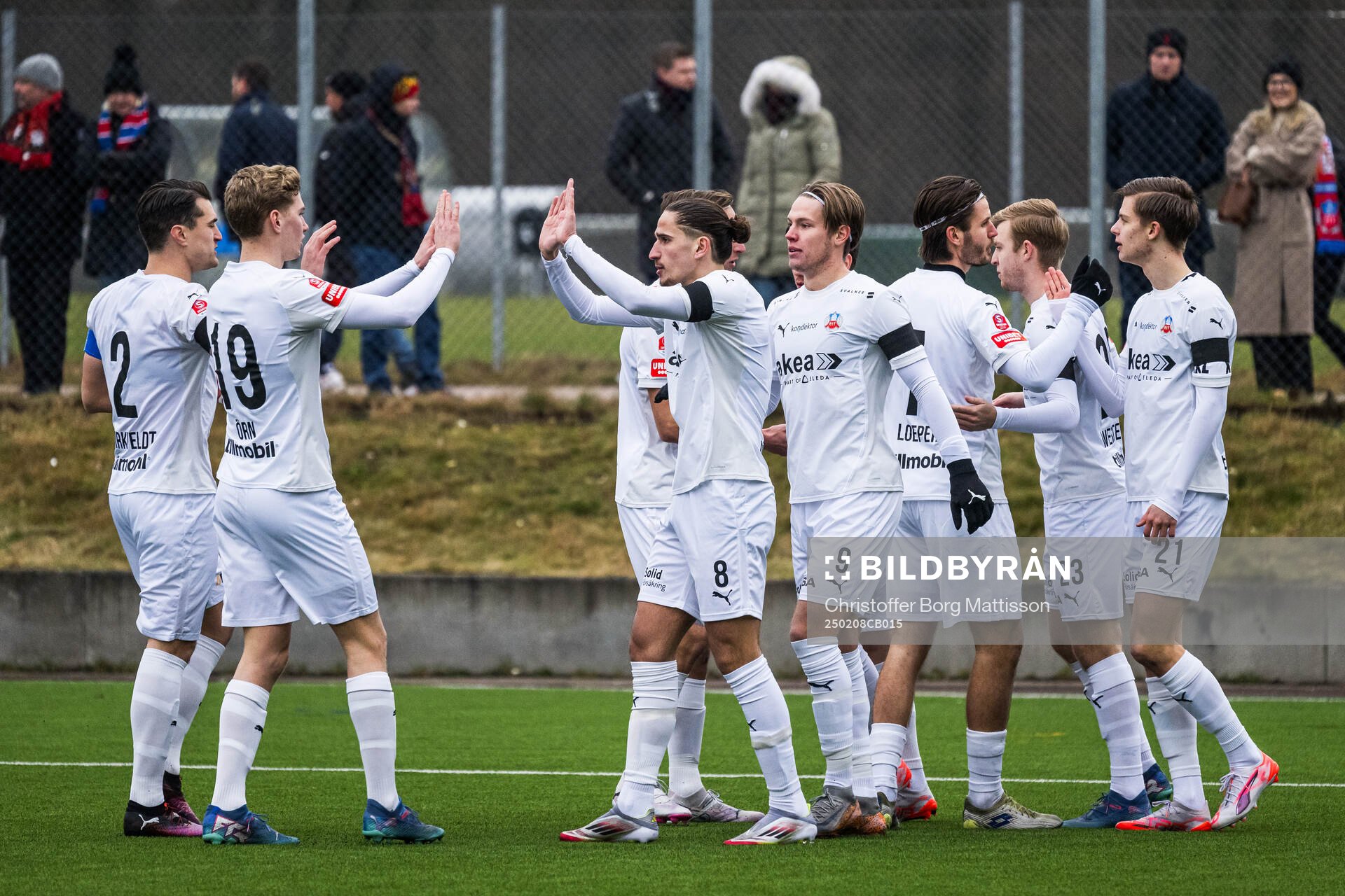 Helsingborgs spelare jublar