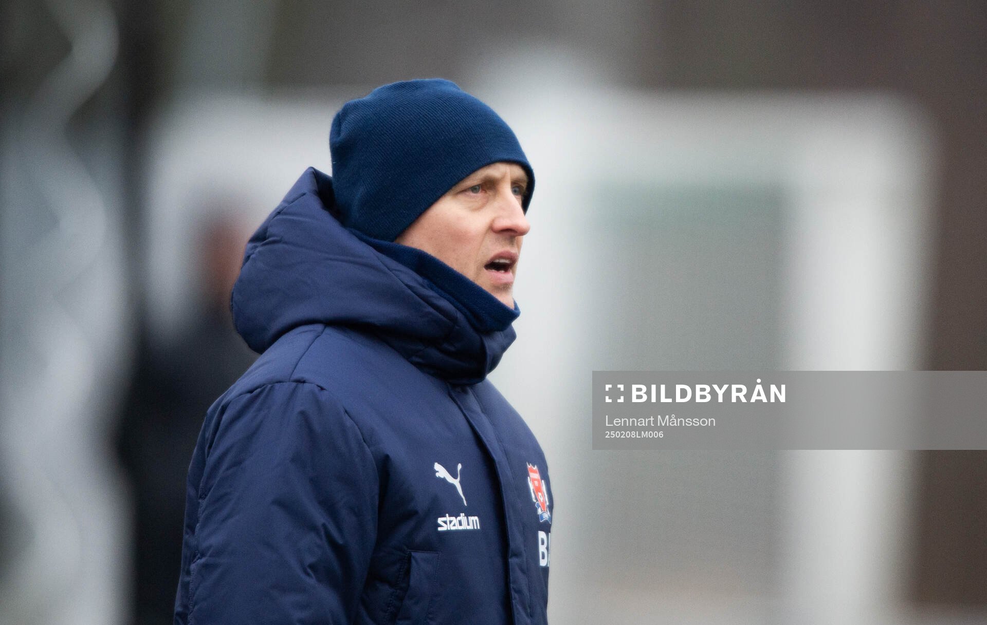 Åstorps tränare Bobby Alm Nilsson i träningsmatchen