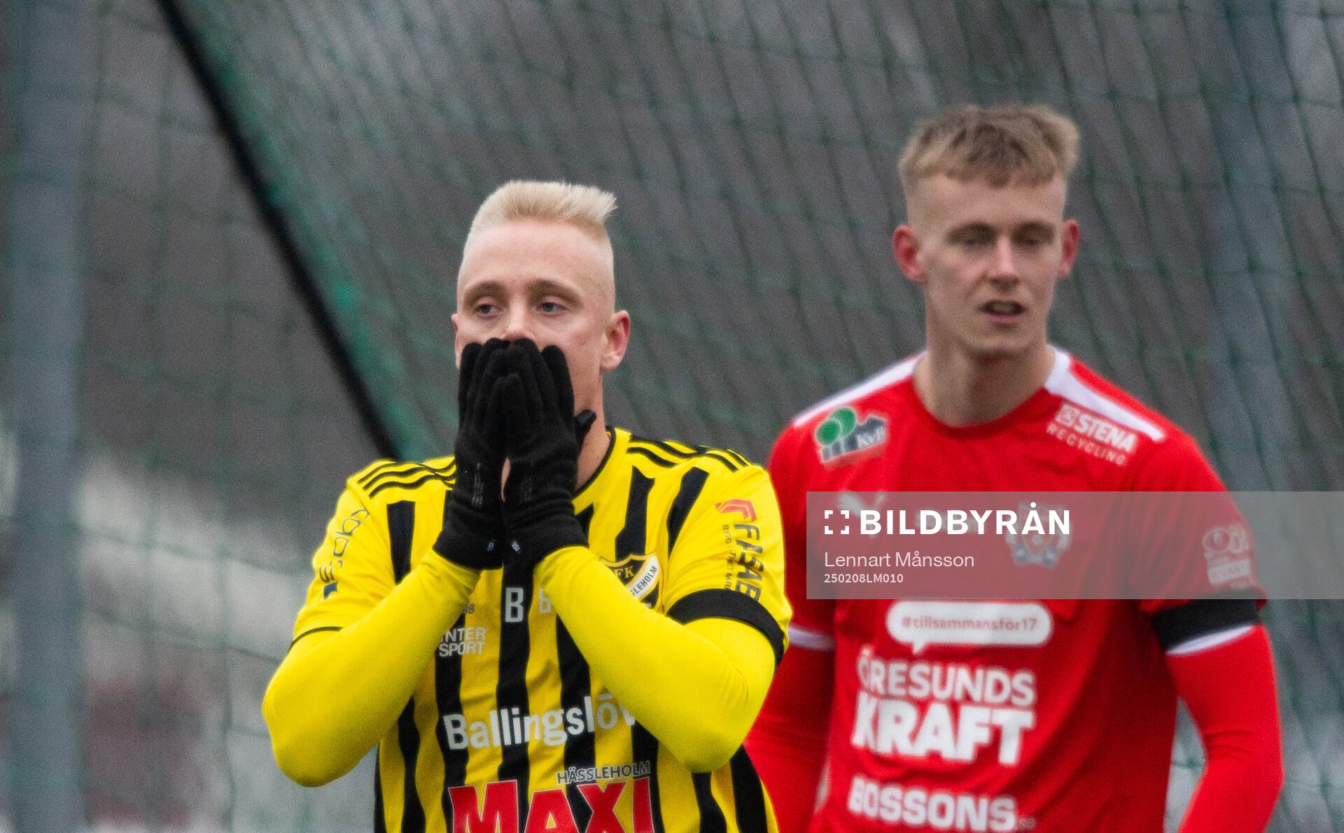 IFK Hässleholms Alexander Sjöström i träningsmatchen
