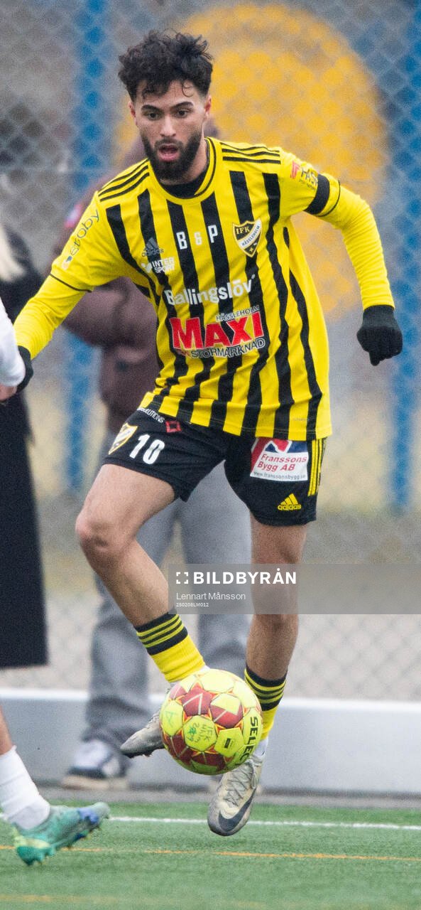 IFK Hässleholms Rahel Nader i träningsmatchen mellan IFK