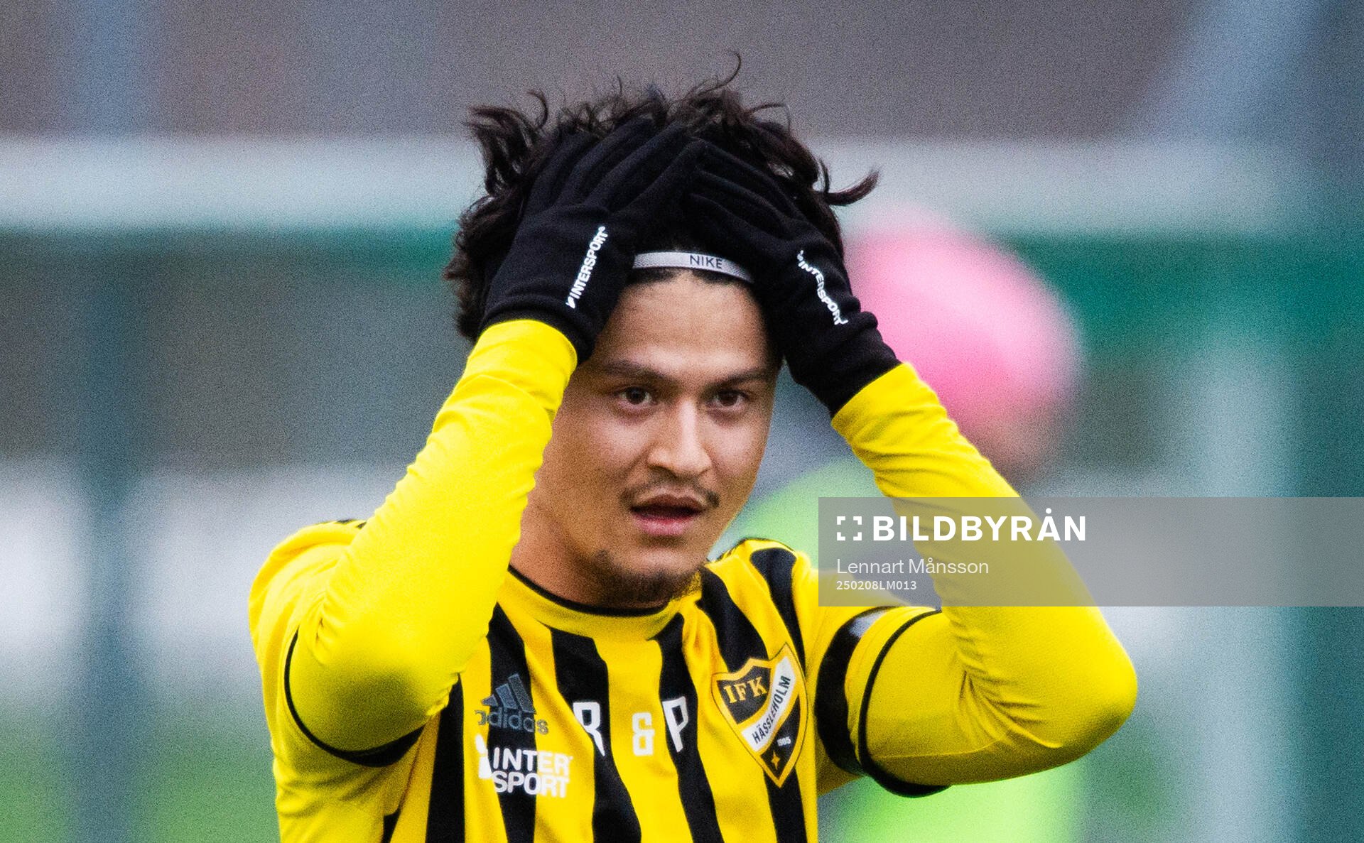 IFK Hässleholms Haidari i träningsmatchen mellan IFK