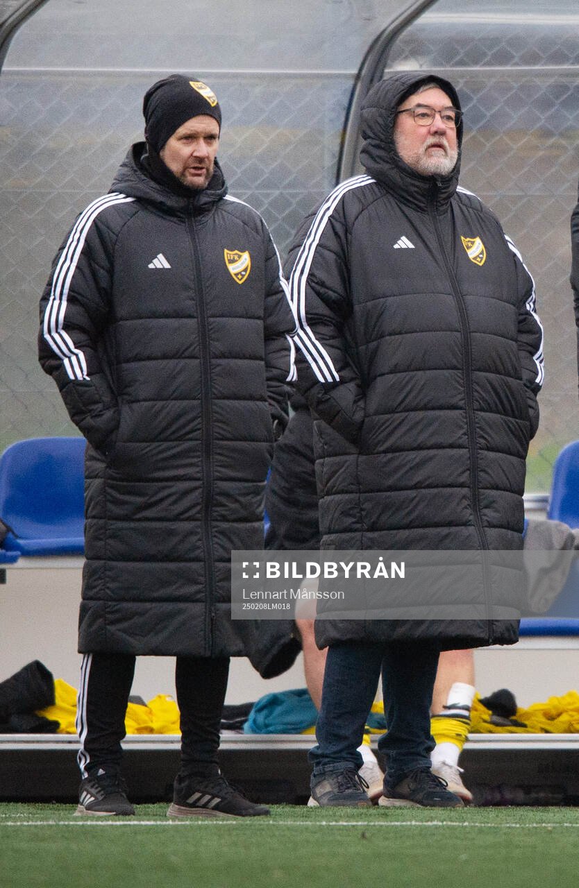 IFK Hässleholms tränare Fredrik Ahlgren och Patrik