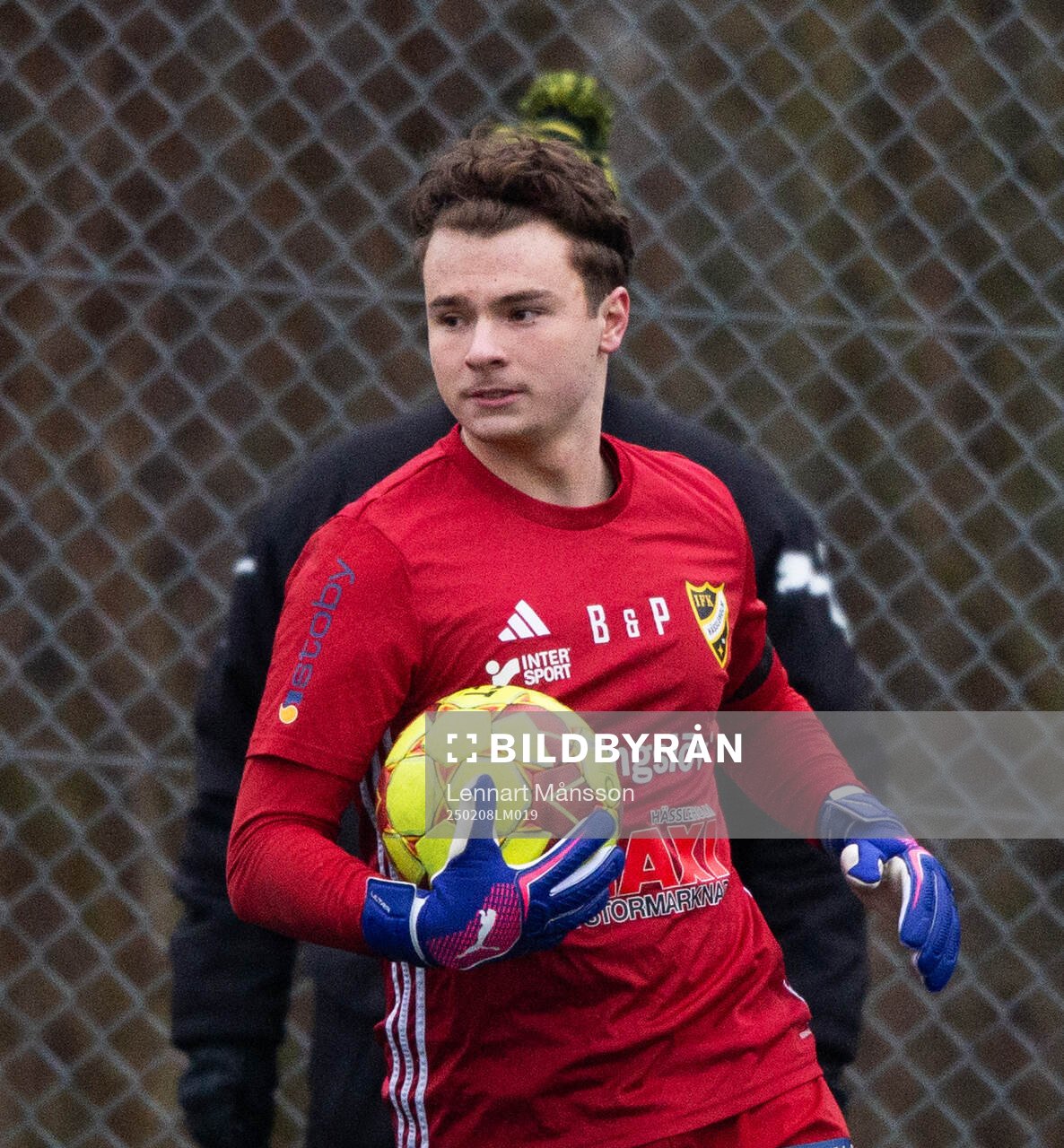 IFK Hässleholms målvakt Måns Davidsson i