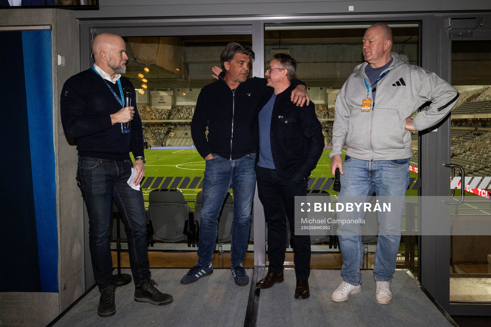 Djurgårdens sportchef Bosse Andersson, med Erik Thorell,