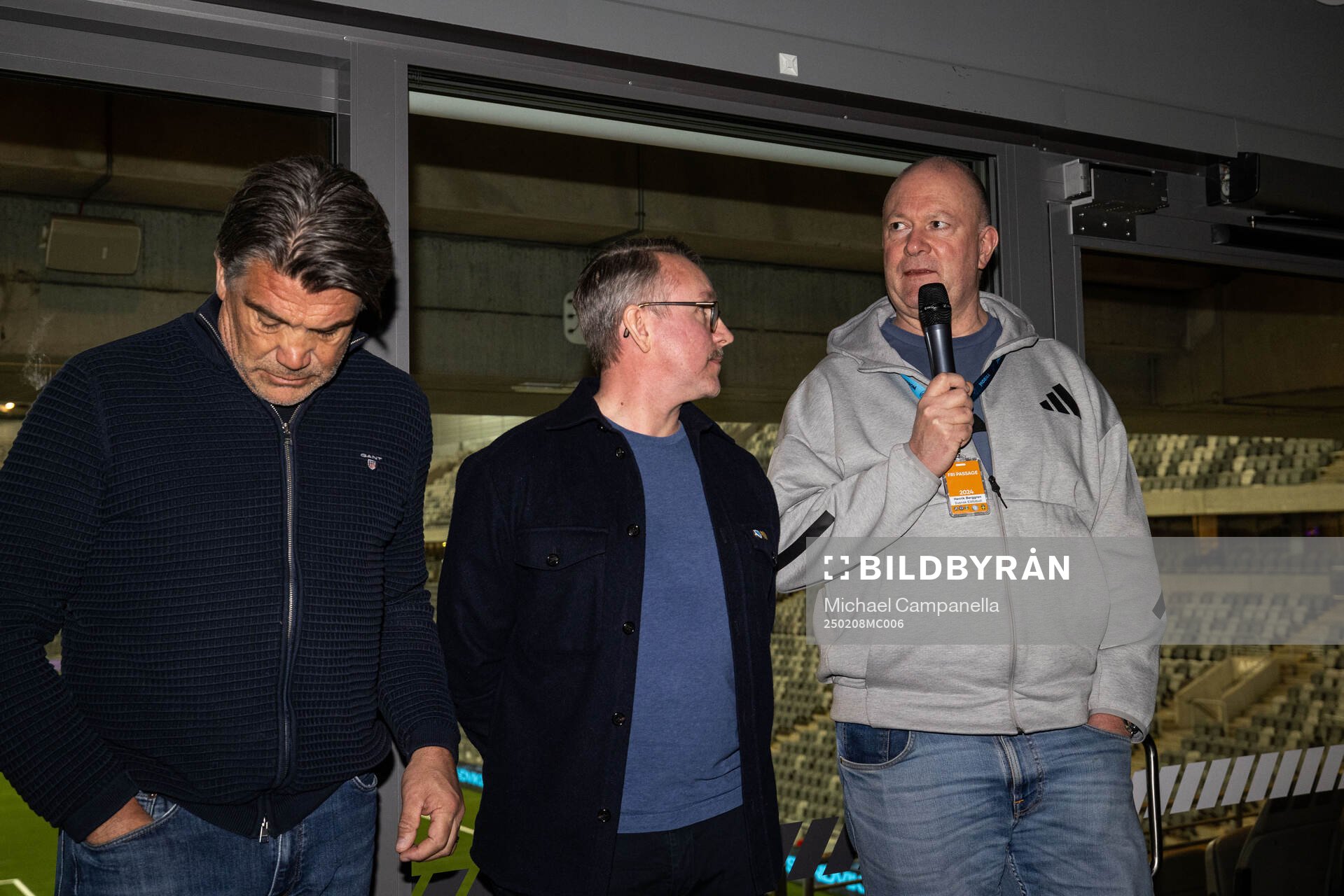 Djurgården VD Henrik Berggren innan träningsmatchen i