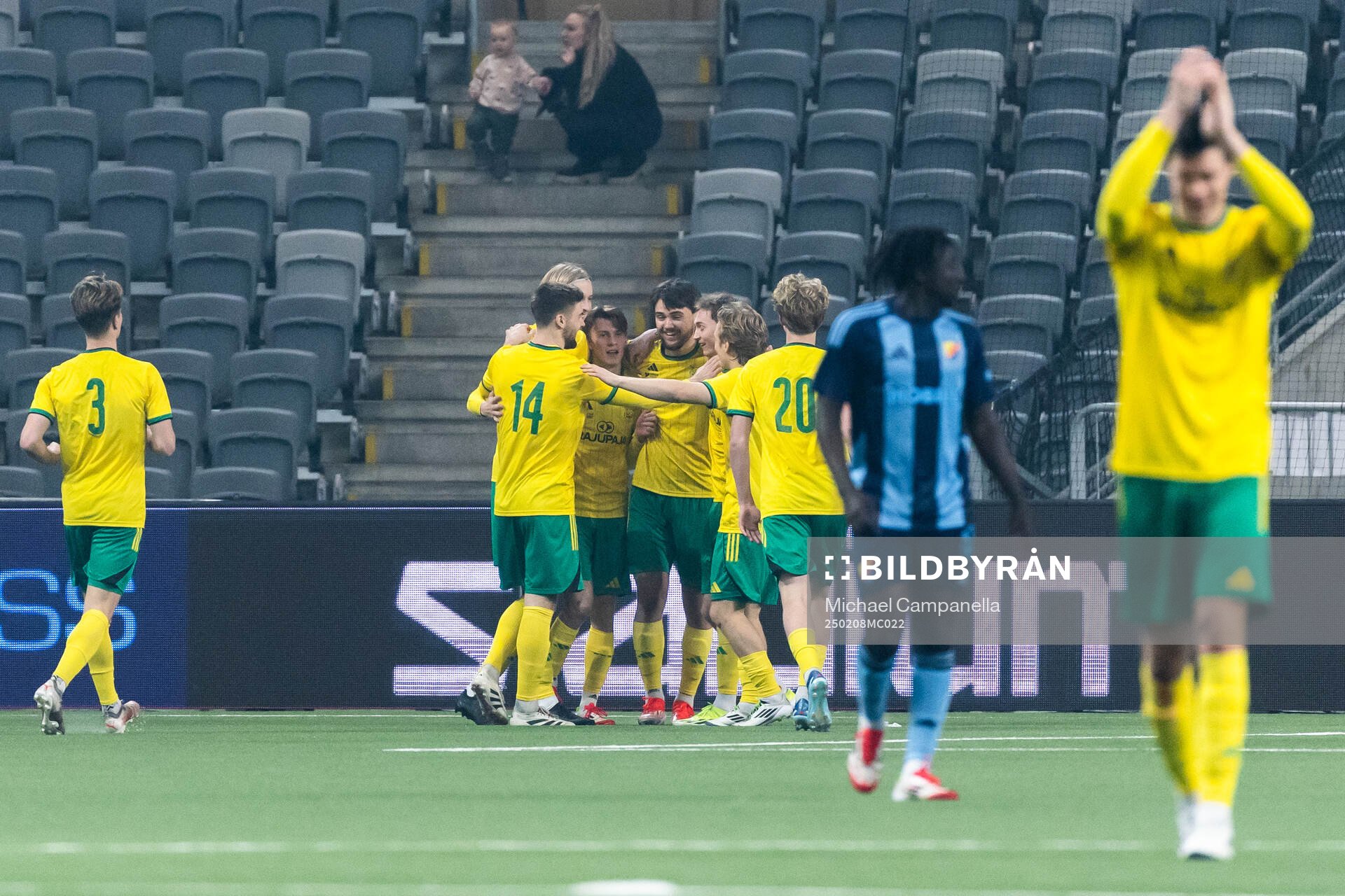 Ilves spelare jublar