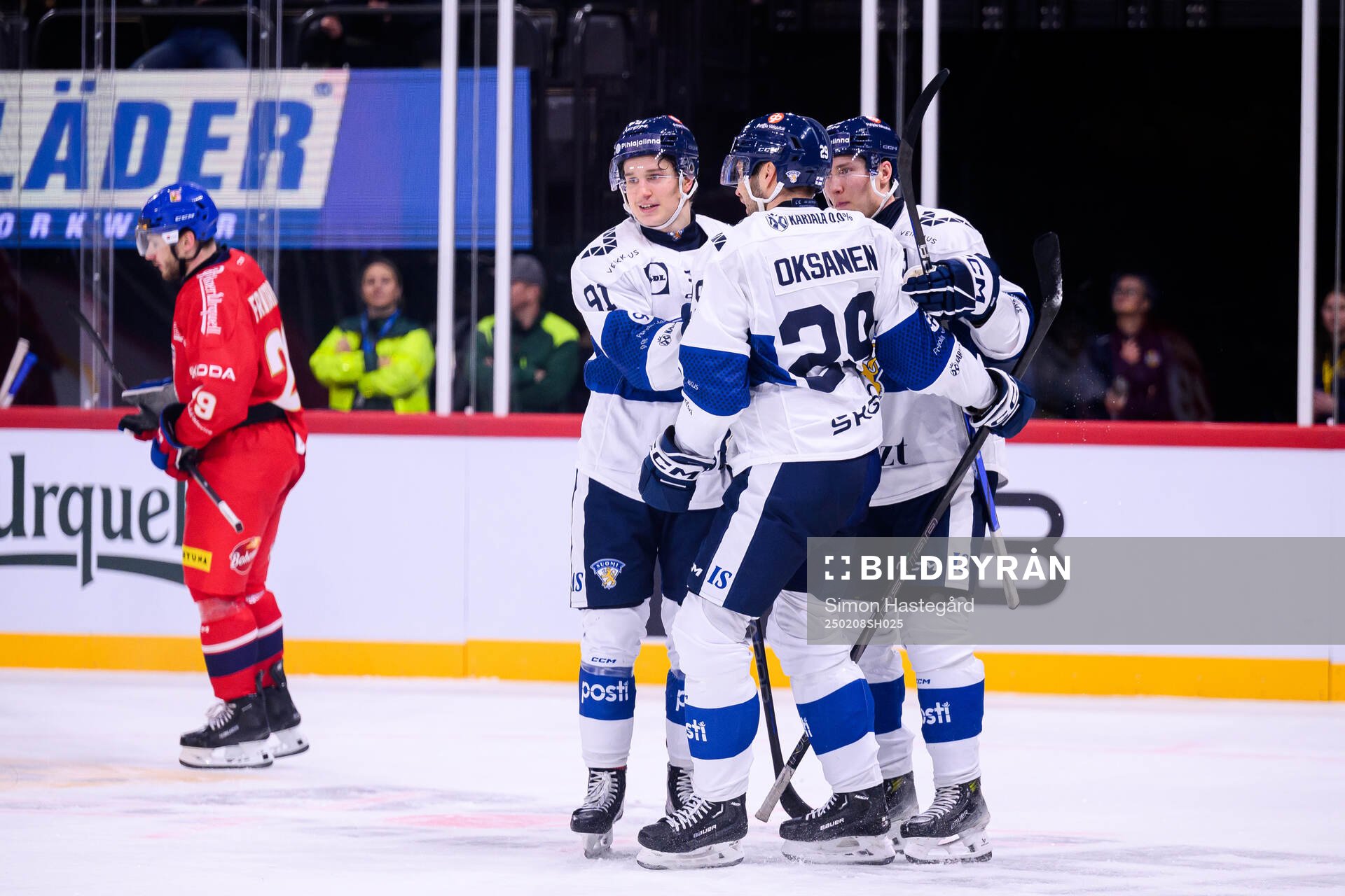 Oliver Kapanen, Ahti Oksanen and Sebastian Repo of Finland