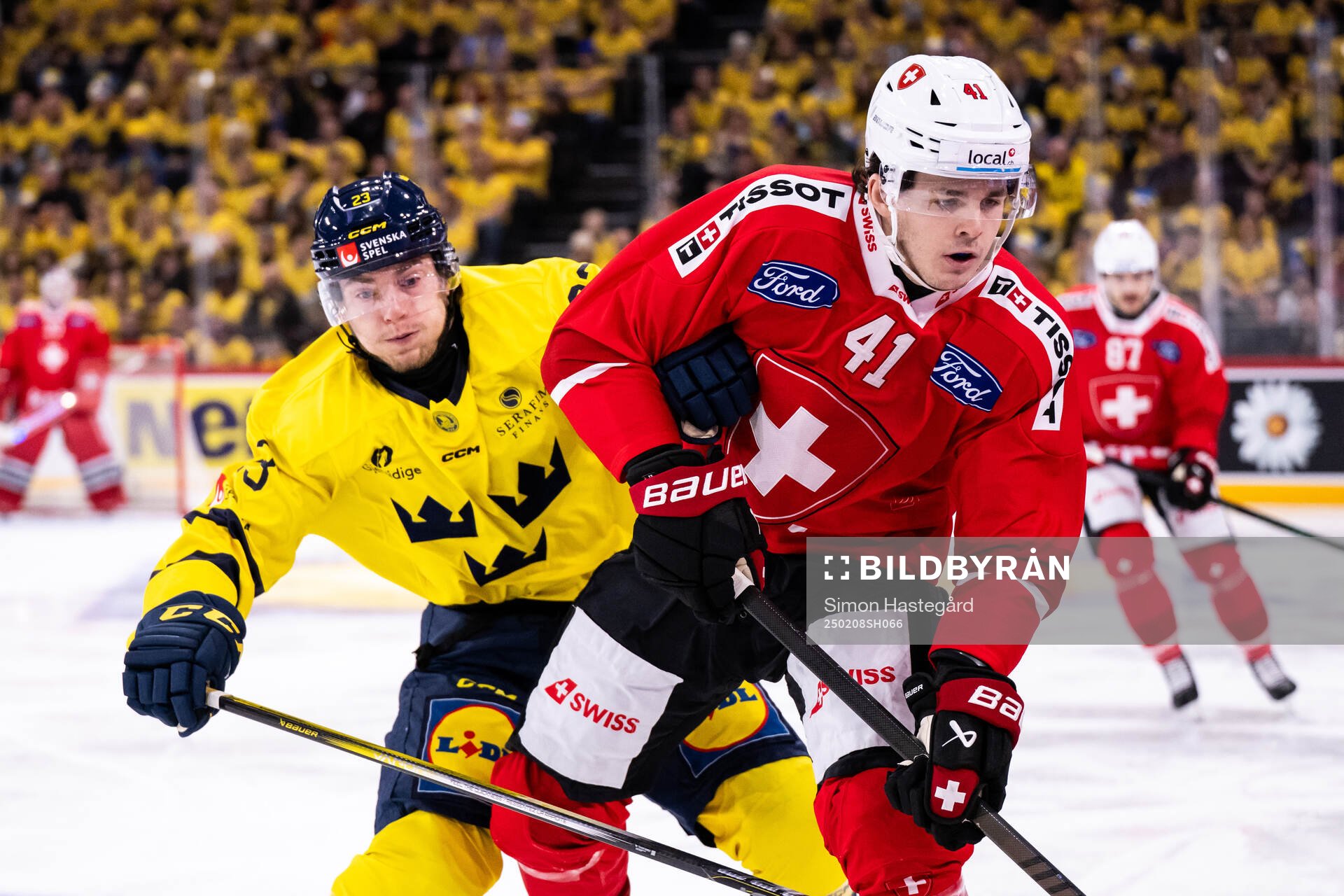 Lias Andersson of Sweden and Giancarlo Chanton of