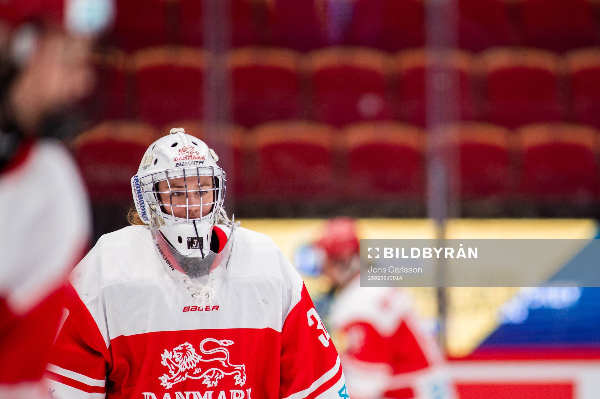 goaltender Caroline Bjergstad of Denmark