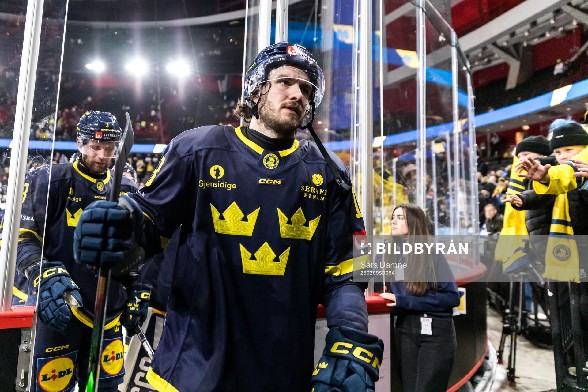 Dennis Everberg of Sweden looks dejected