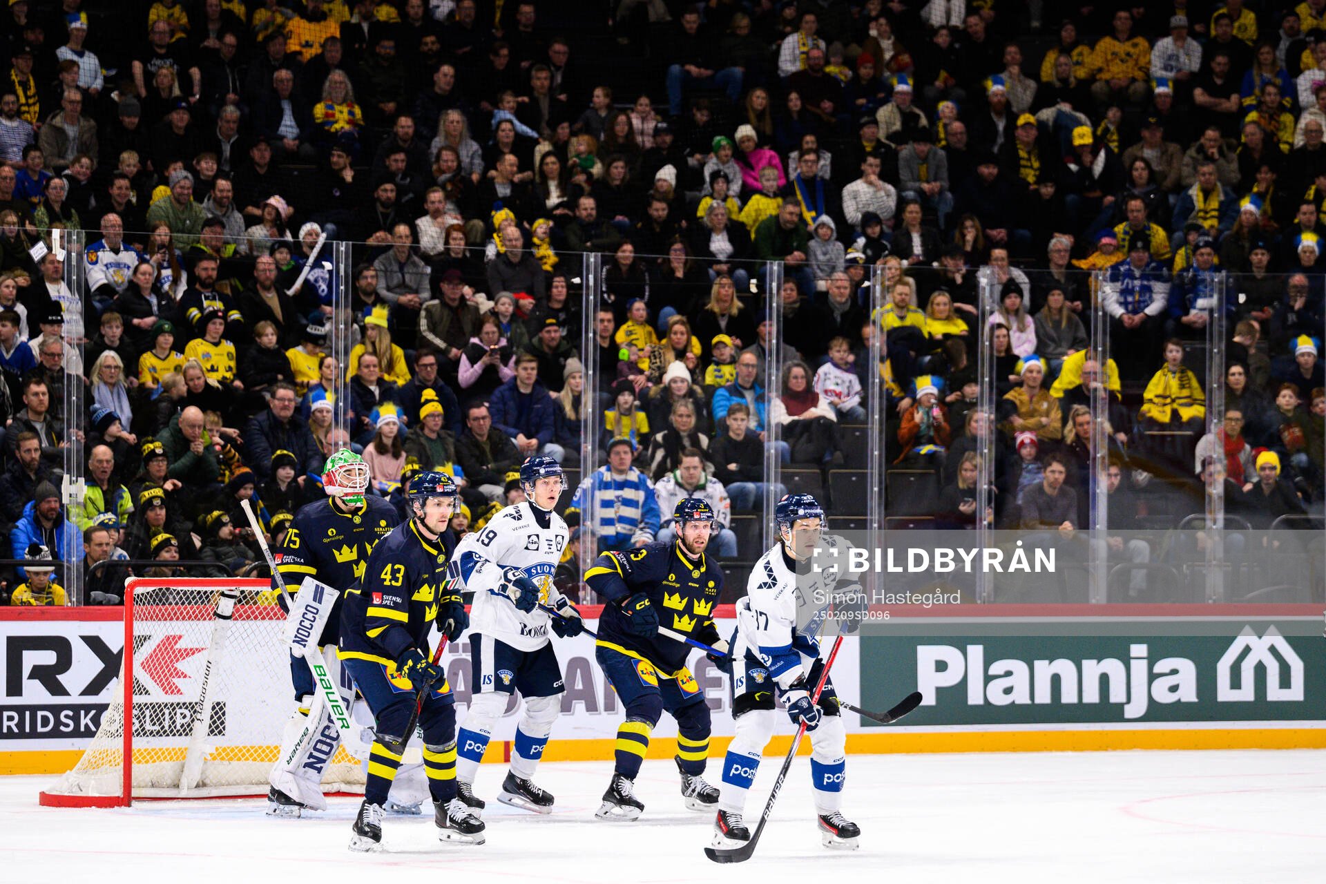 Goalkeeper Arvid Holm , Filip Berglund and Klas Dahlbeck
